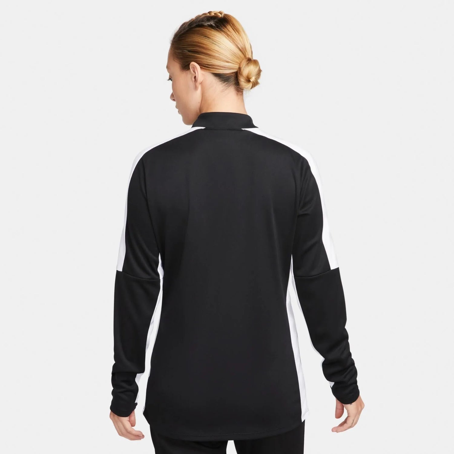 Nike Women's Academy 23 Drill Top  Black-White (Model - Back)