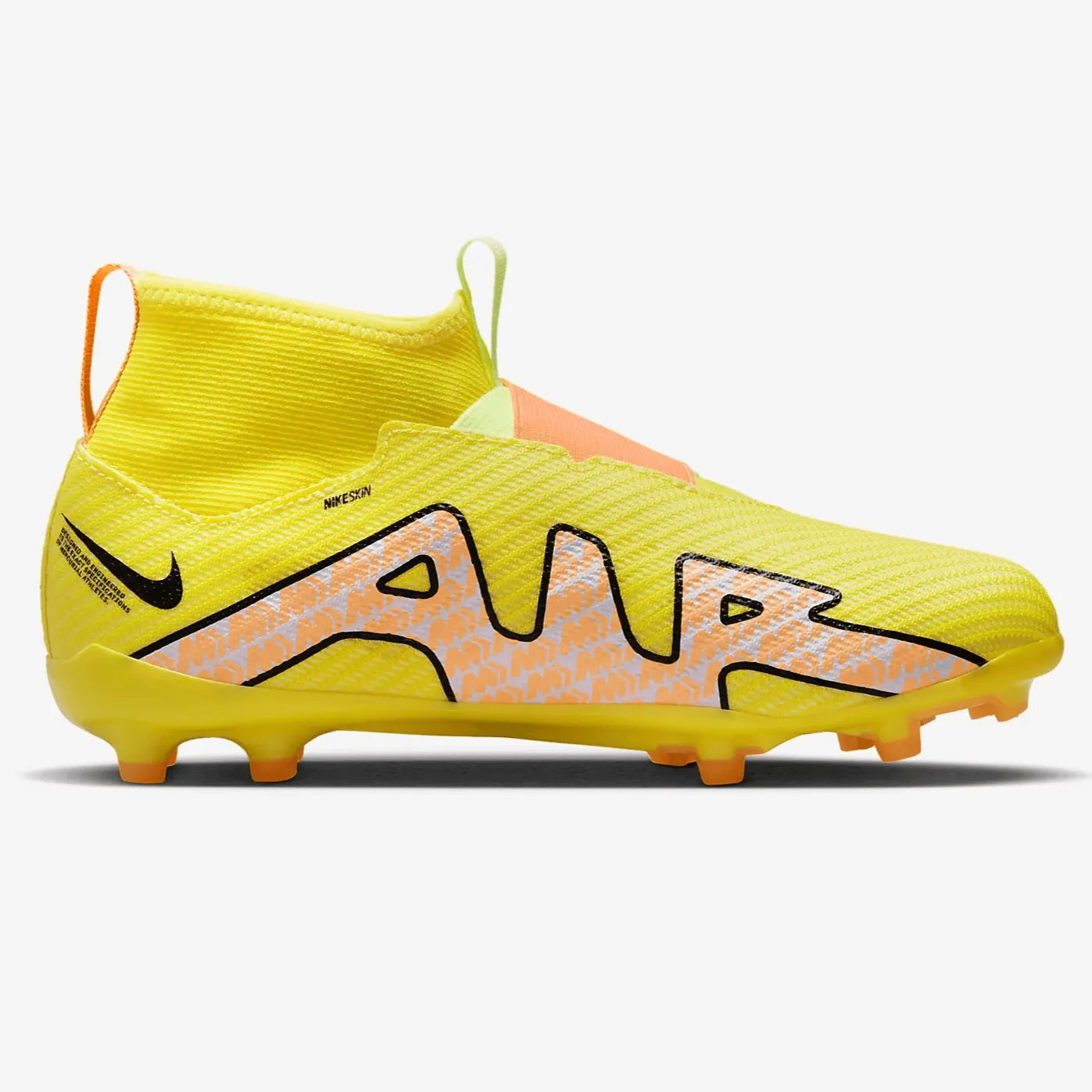 Nike JR Zoom Superfly 9 Pro FG - Yellow Strike-Sunset Glow (Side 2)