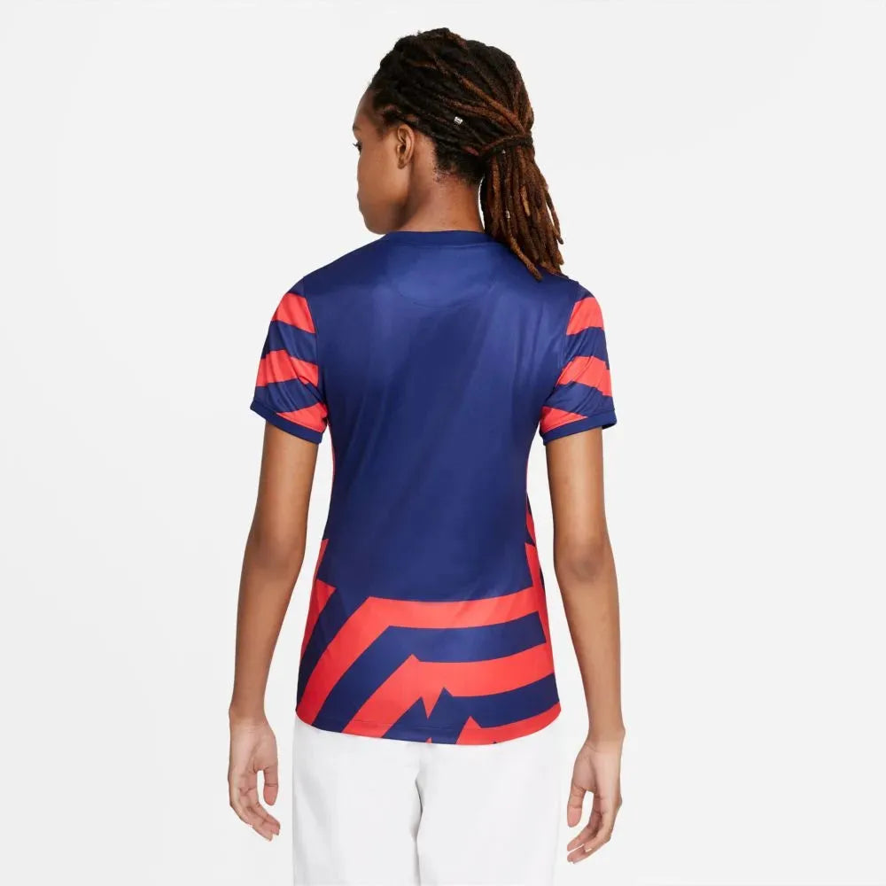 Nike 2021-22 USA Women Away Jersey - Navy-Red (Model - Back)