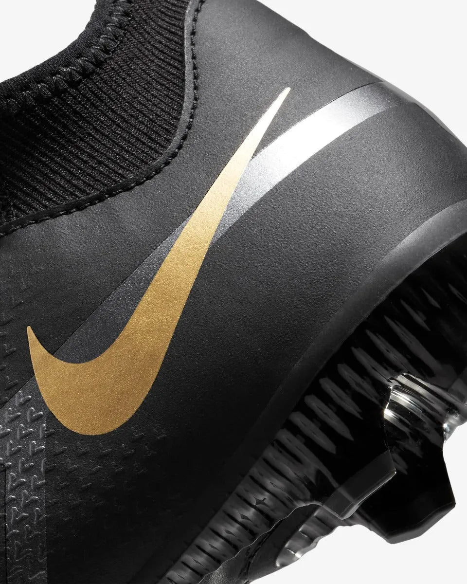 Nike JR Phantom GT2 Academy DF FG-MG - Black-Dark Grey-Gold (Detail 3)