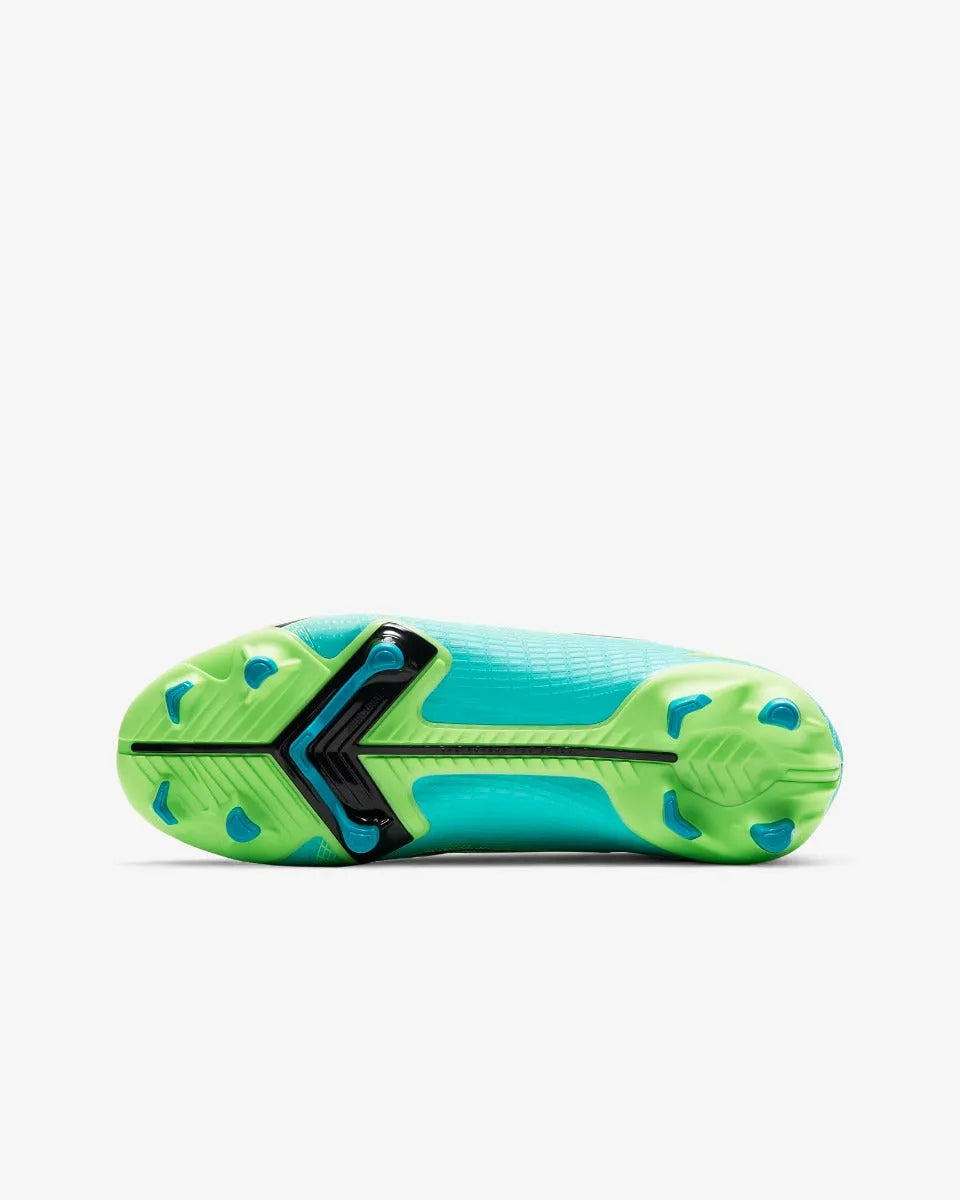 Nike JR Vapor 14 Academy FG-MG - Turquoise-Lime Glow (Bottom)