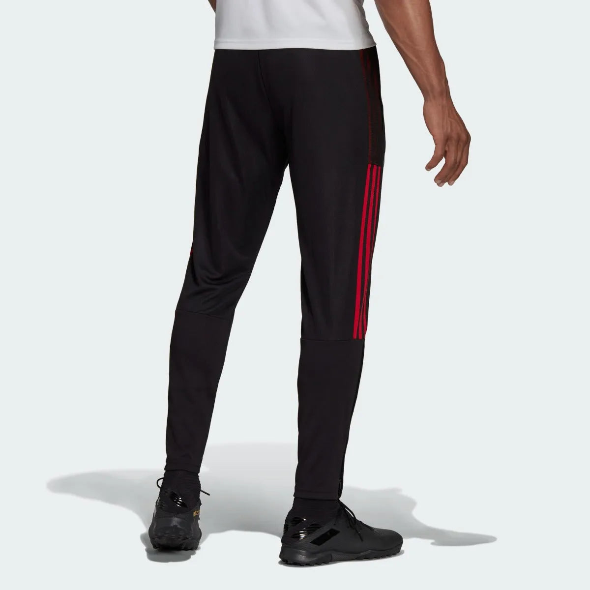 Adidas 2021-22 Manchester United Training Pants - Black-Red (Model - Back)