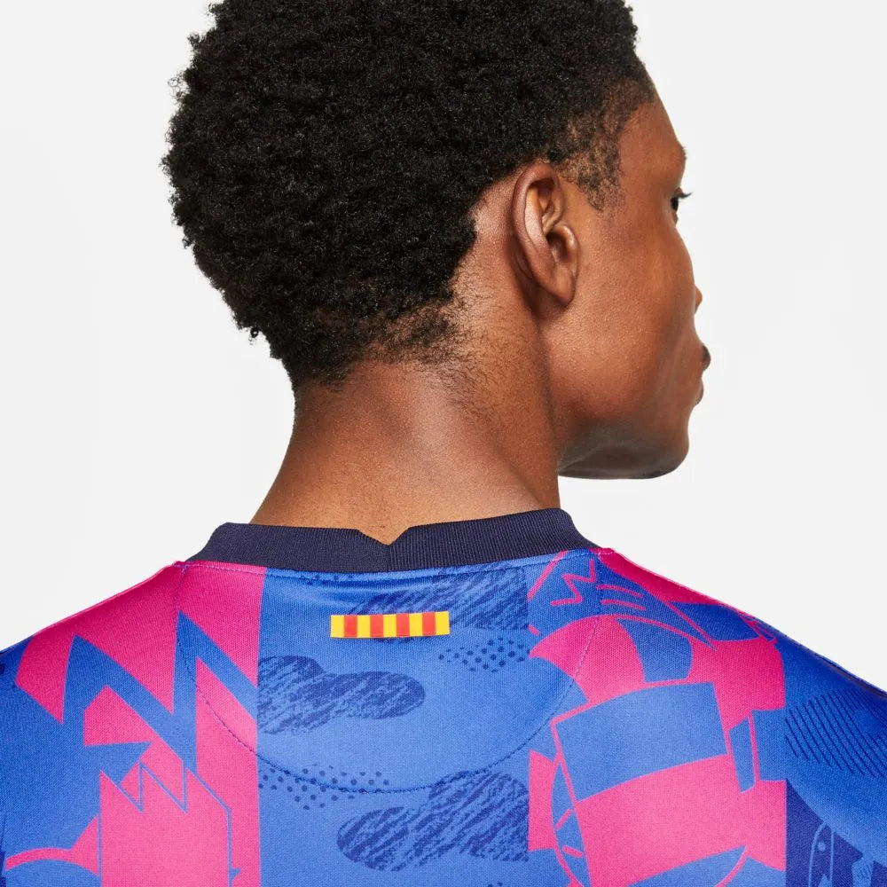 Nike 2021-22 Barcelona Third Jersey - Hyper Royal-Varsity Maize (Detail 2)