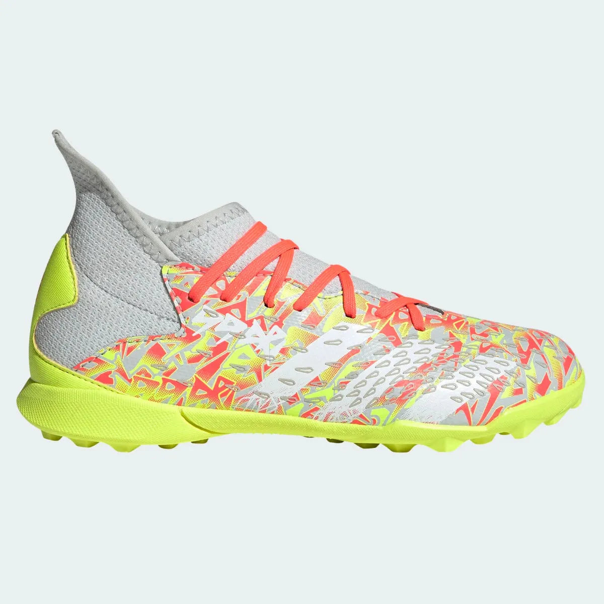 Adidas JR Predator Freak .3 Tf - Clear Grey-Solar Yellow (Side 1)