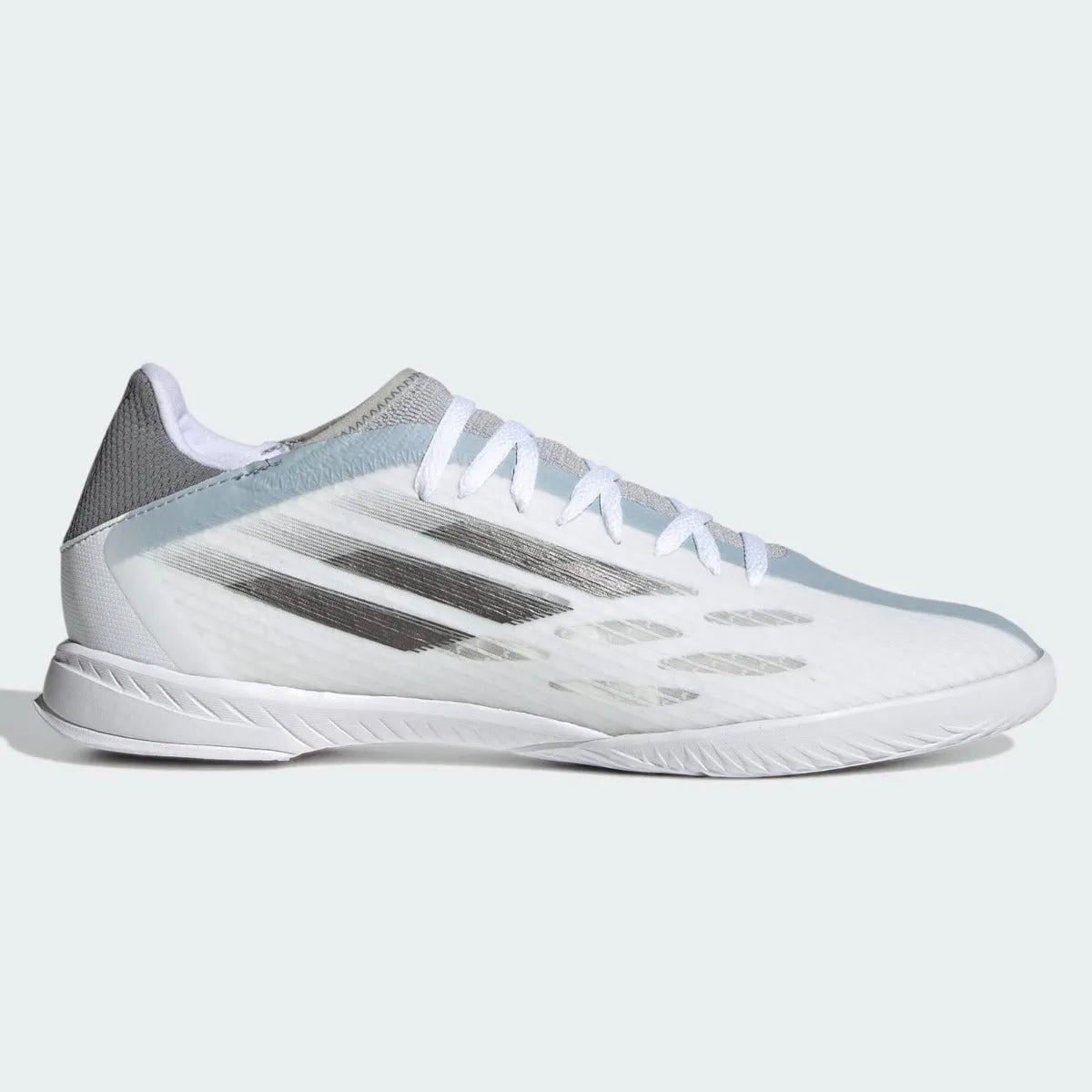 Adidas X Speedflow .3 IN - White-Iron Metallic (Side 1)