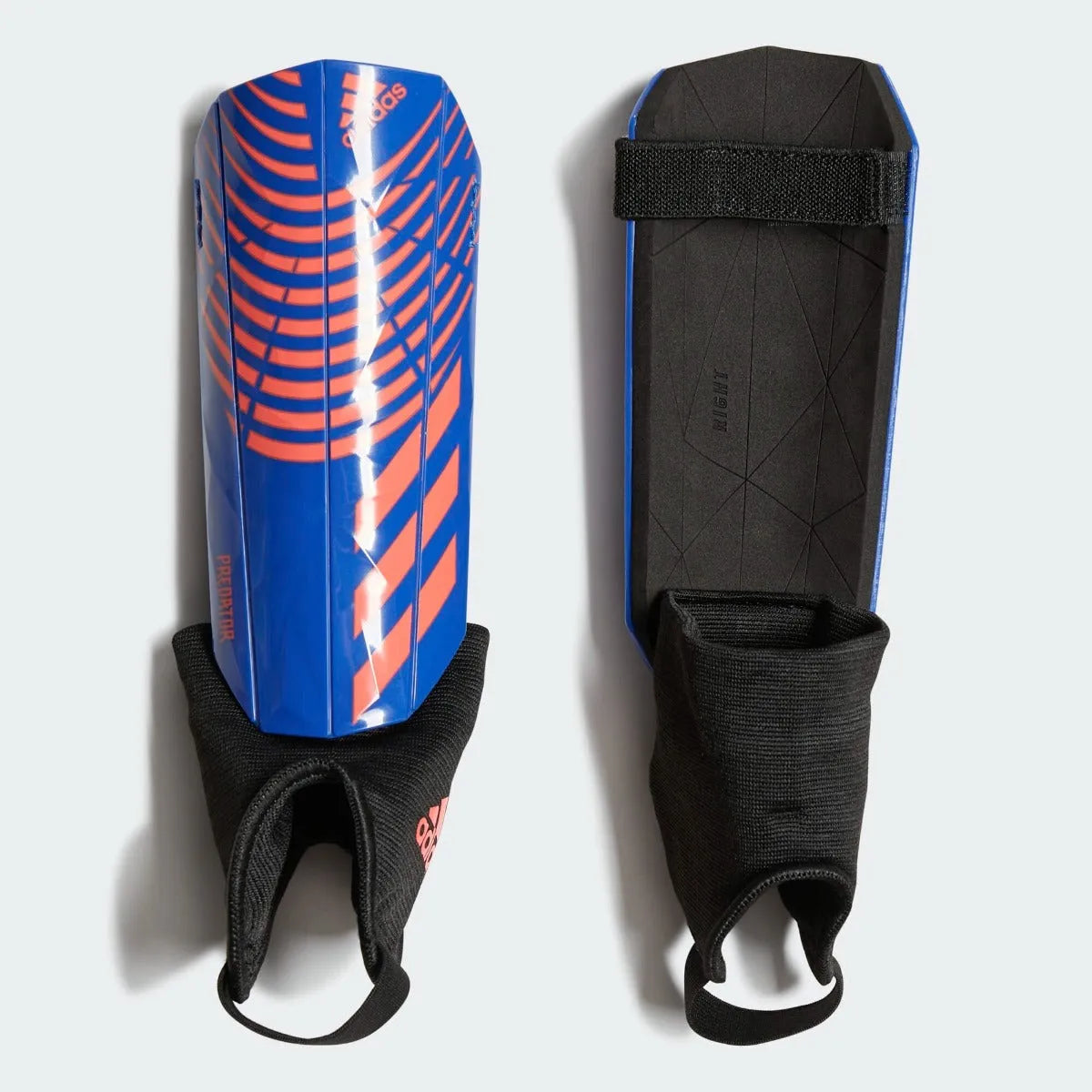 adidas JR Predator Match Shin Guards - Hi Res Blue-Turbo (Set)