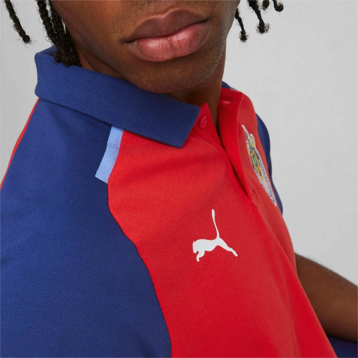 Puma 2023-24 Chivas Men's Casual Polo Shirt (Detail 2)