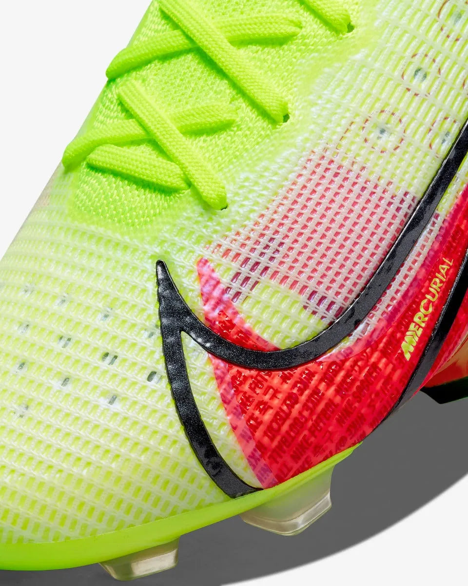 Nike Vapor 14 Elite FG - Volt-Bright Crimson (Detail 2)