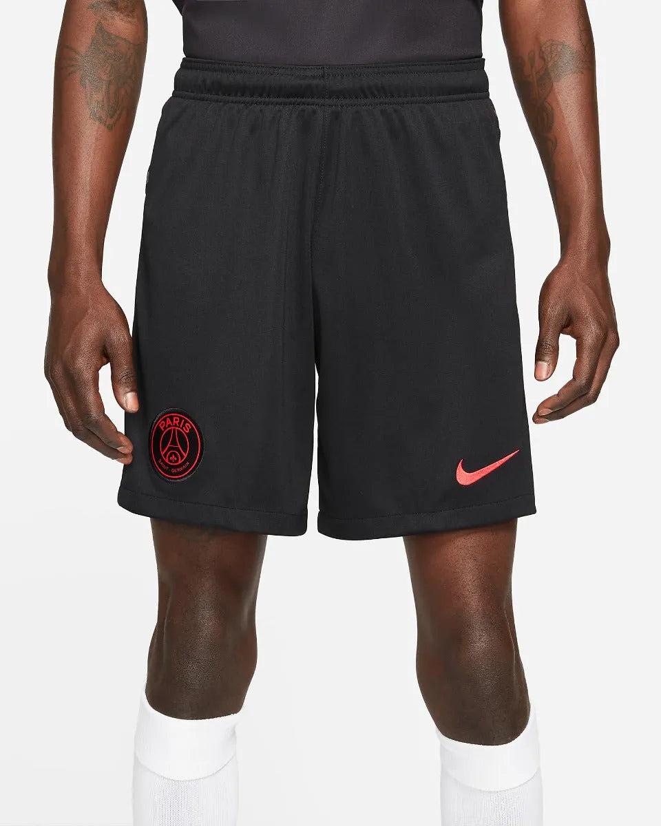 Nike 2022 PSG DF Stadium Shorts - Black-Red (Front)