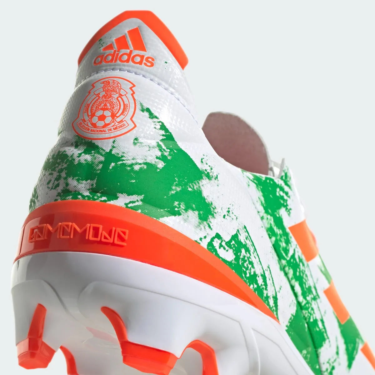 Adidas GameMode FG - White-Green-Solar Red (Detail 2)