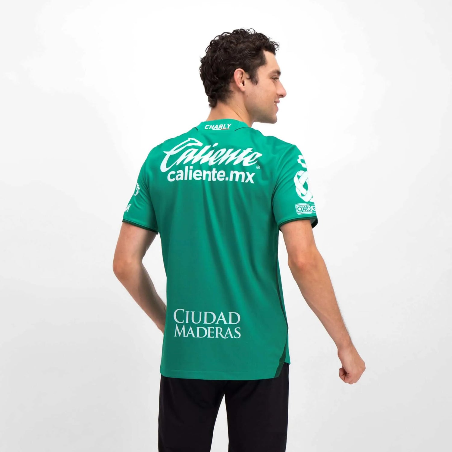 Charly 2023-24 Leon Men's Stadium Home Jersey (Model - Back)