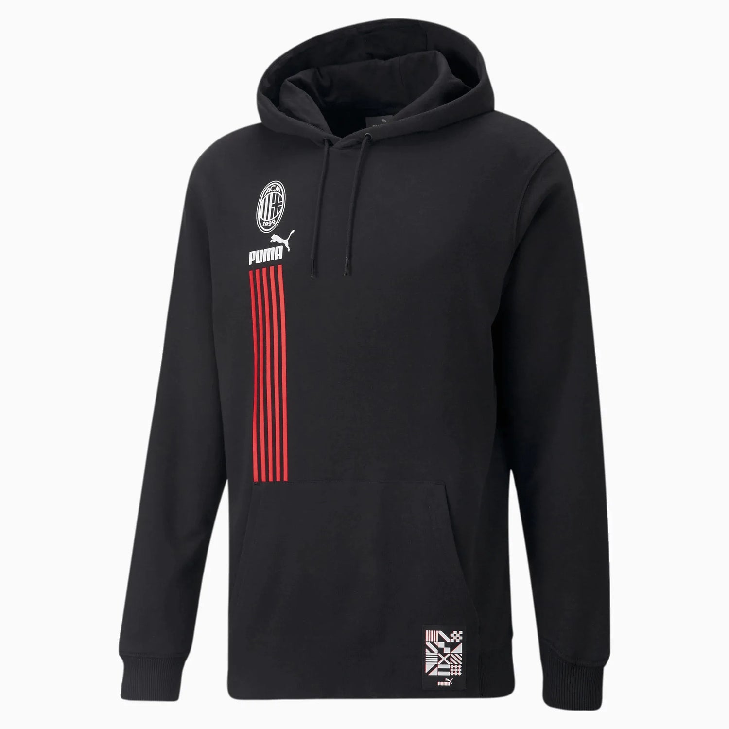 Puma 2022-23 AC Milan FTBLCulture Hoody - Black-Red