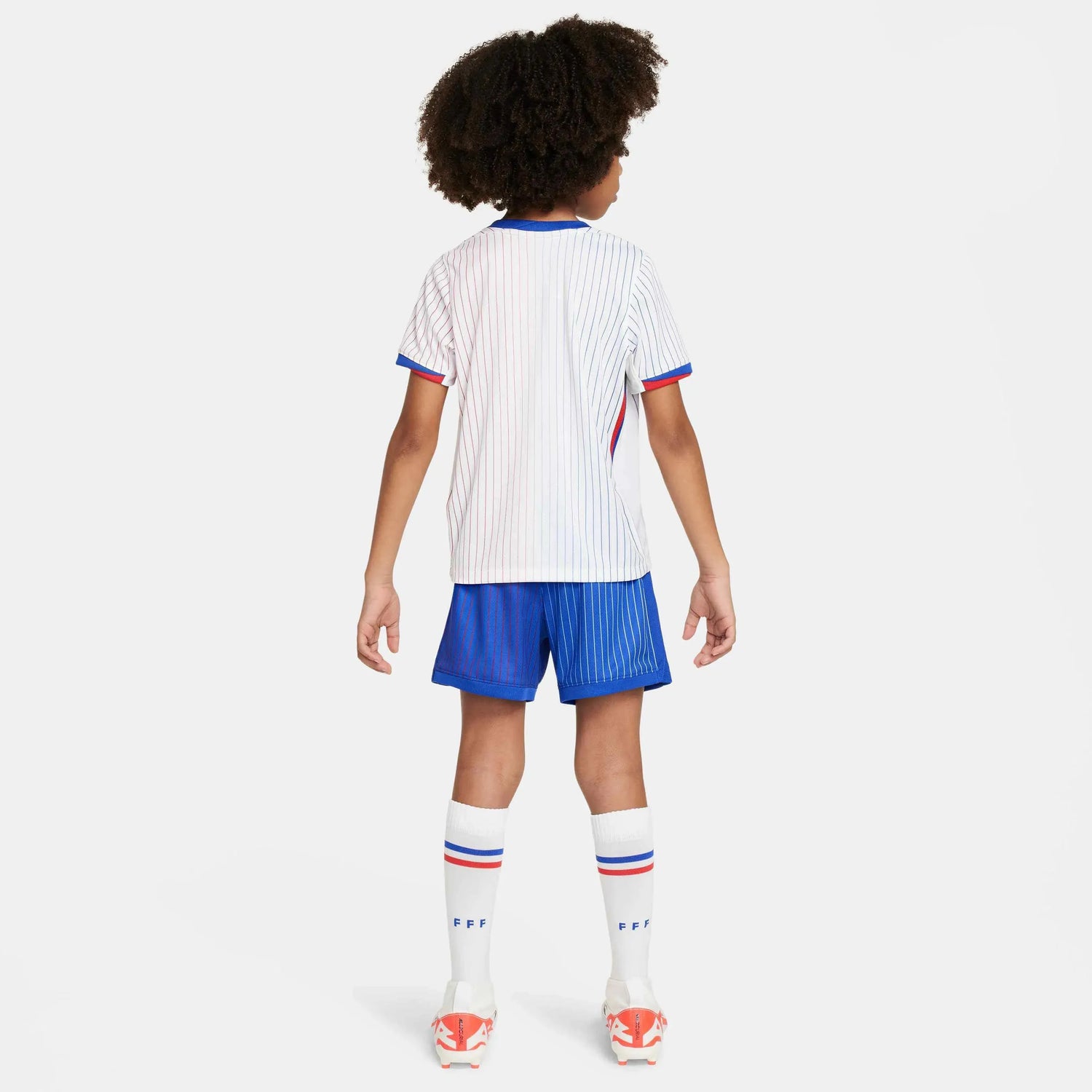 Nike 2024-25 France Kids Stadium Away Kit (Model - Back)