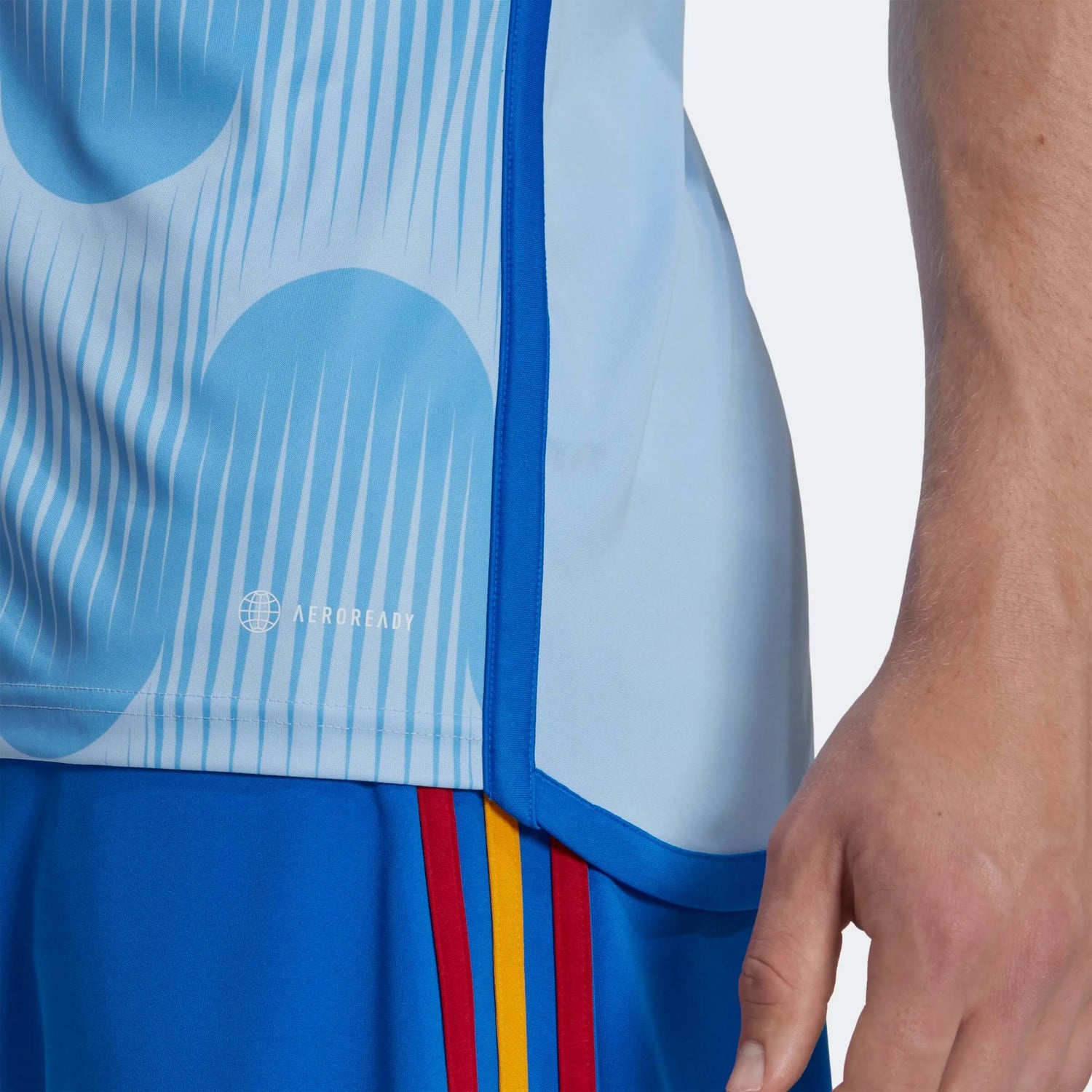 adidas 2022-23 Spain Away Jersey Glory Blue (Detail 3)