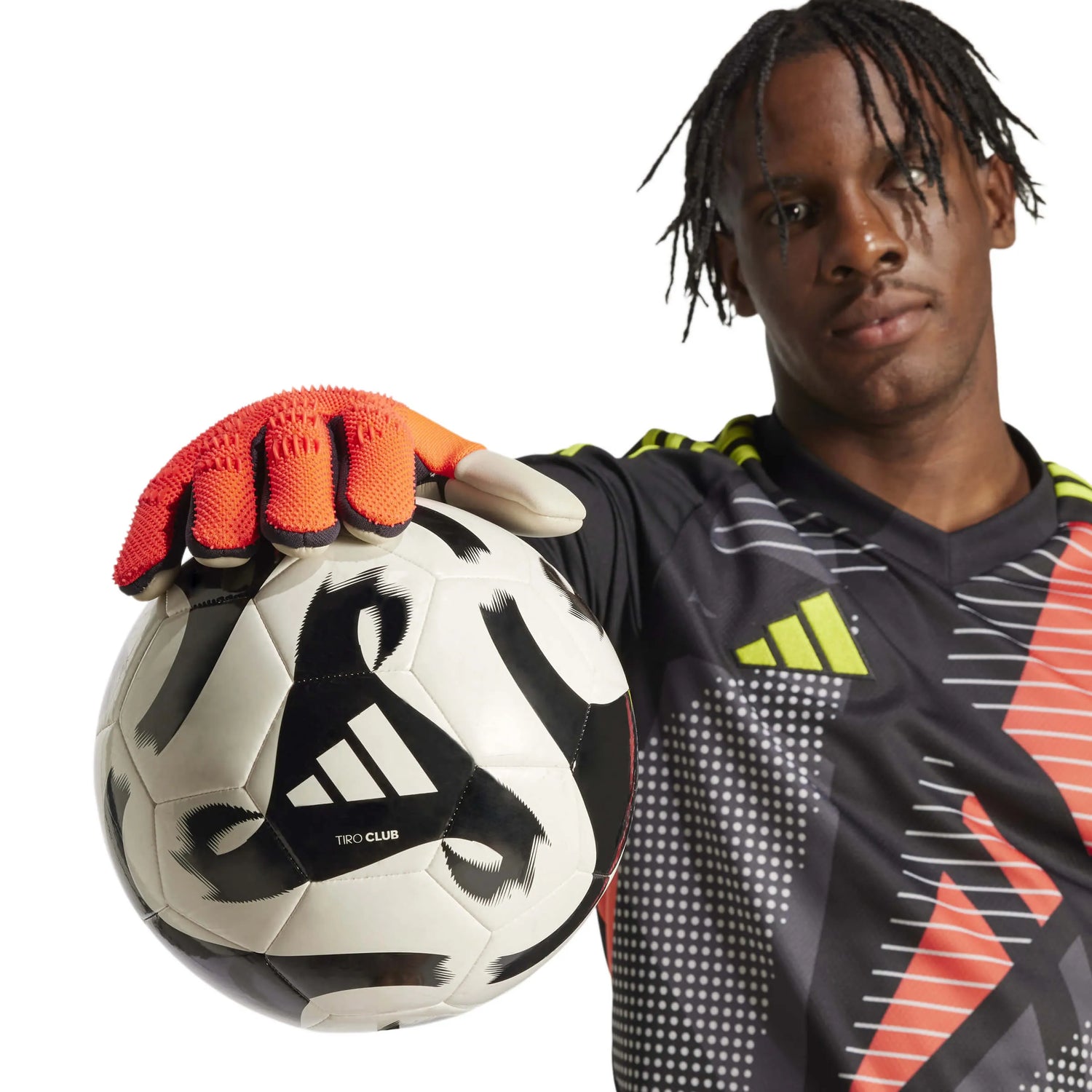 adidas Predator GL Pro Goalkeeper Gloves Turbo - Aurora Black - Turbo (Model 1)