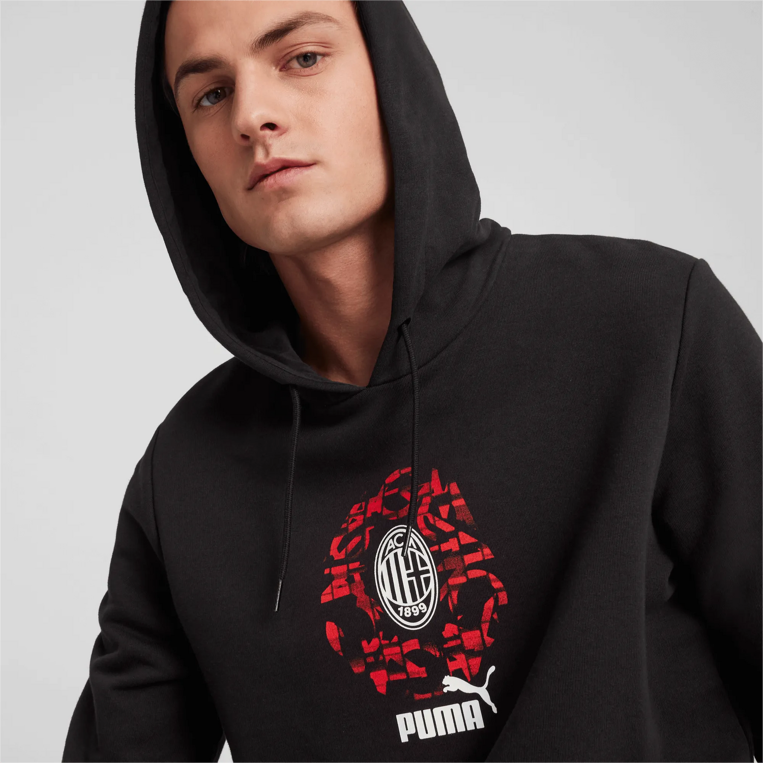 Puma 2024-25 AC Milan Culture Hoodie (Detail 1)