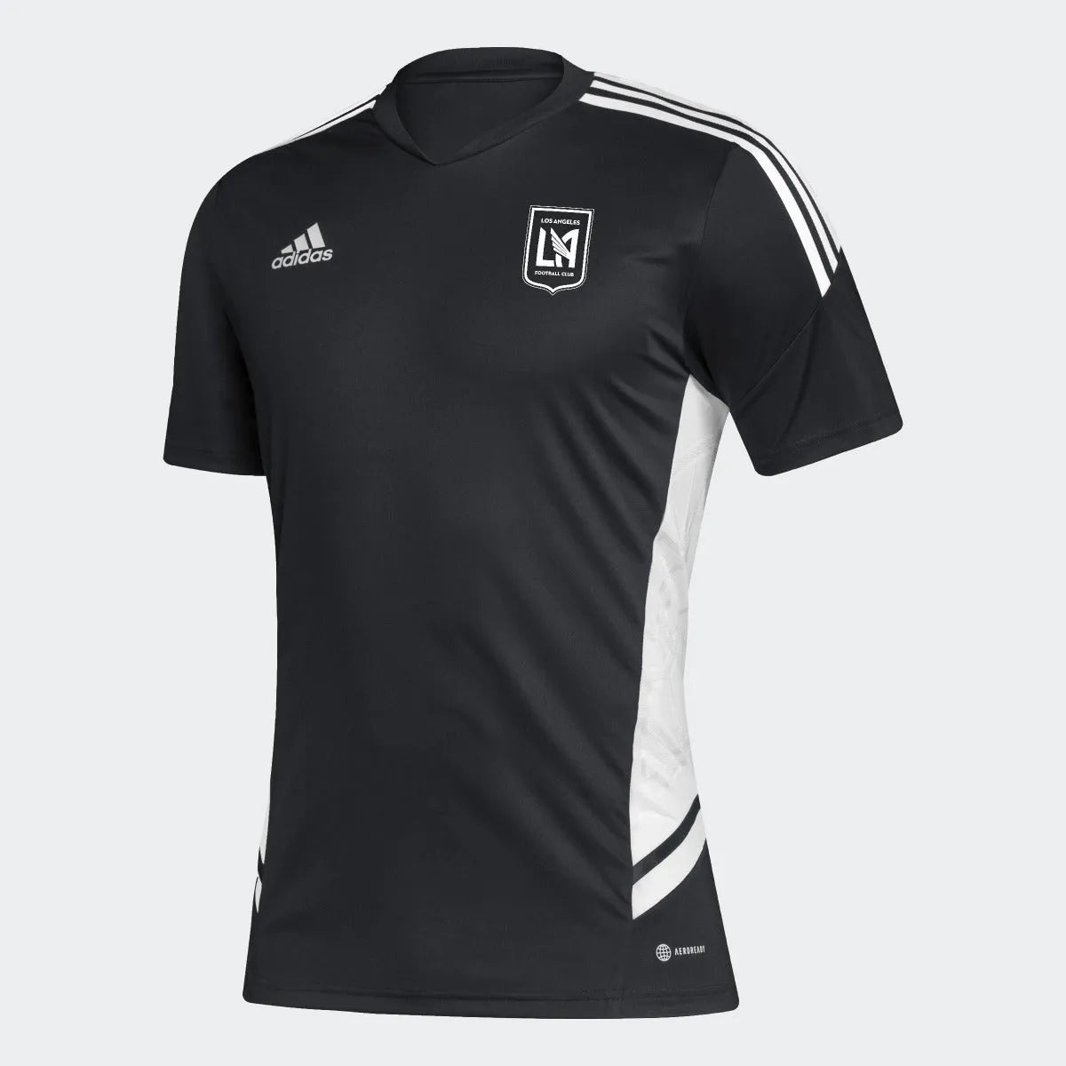 adidas 22-23 LAFC Condivo 22 Training Jersey - Black-White (Front)