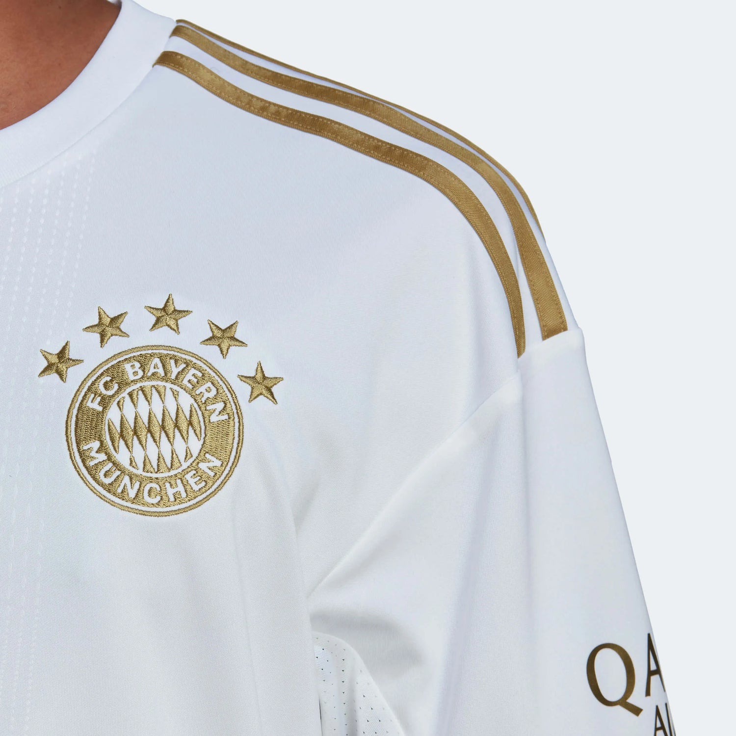 adidas 2022 23 Bayern Munich Away Jersey White Gold