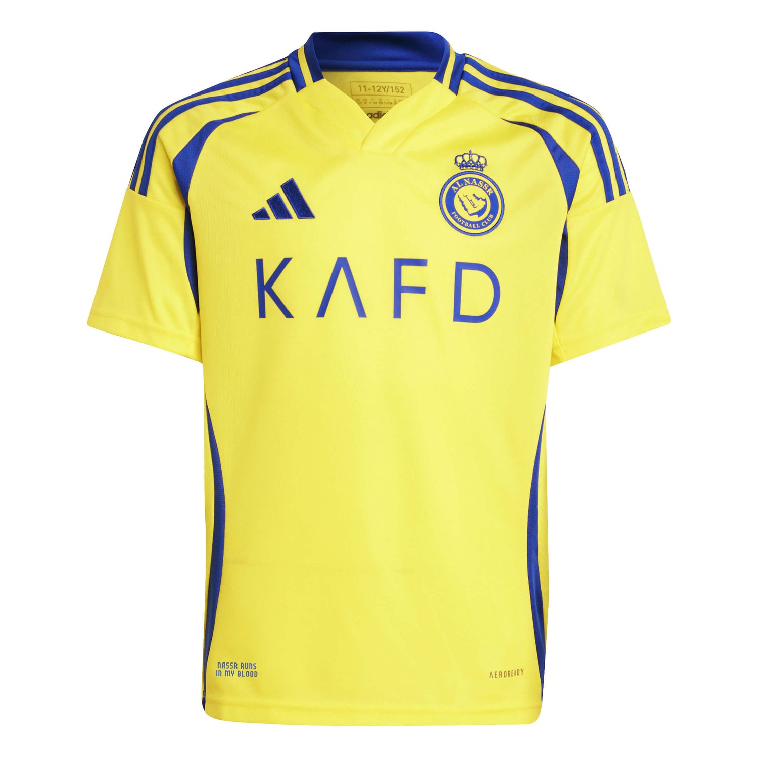 adidas 2024-25 Al Nassr Youth Stadium Home Ronaldo #7 Jersey (Front)