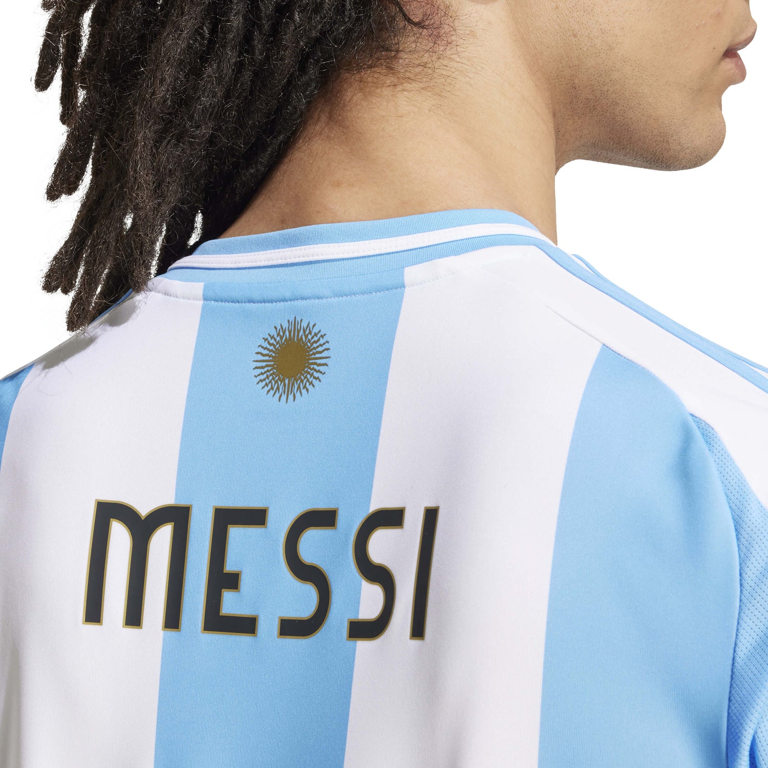 adidas 2024-25 Argentina Stadium Home Messi #10 Jersey (Detail 2)