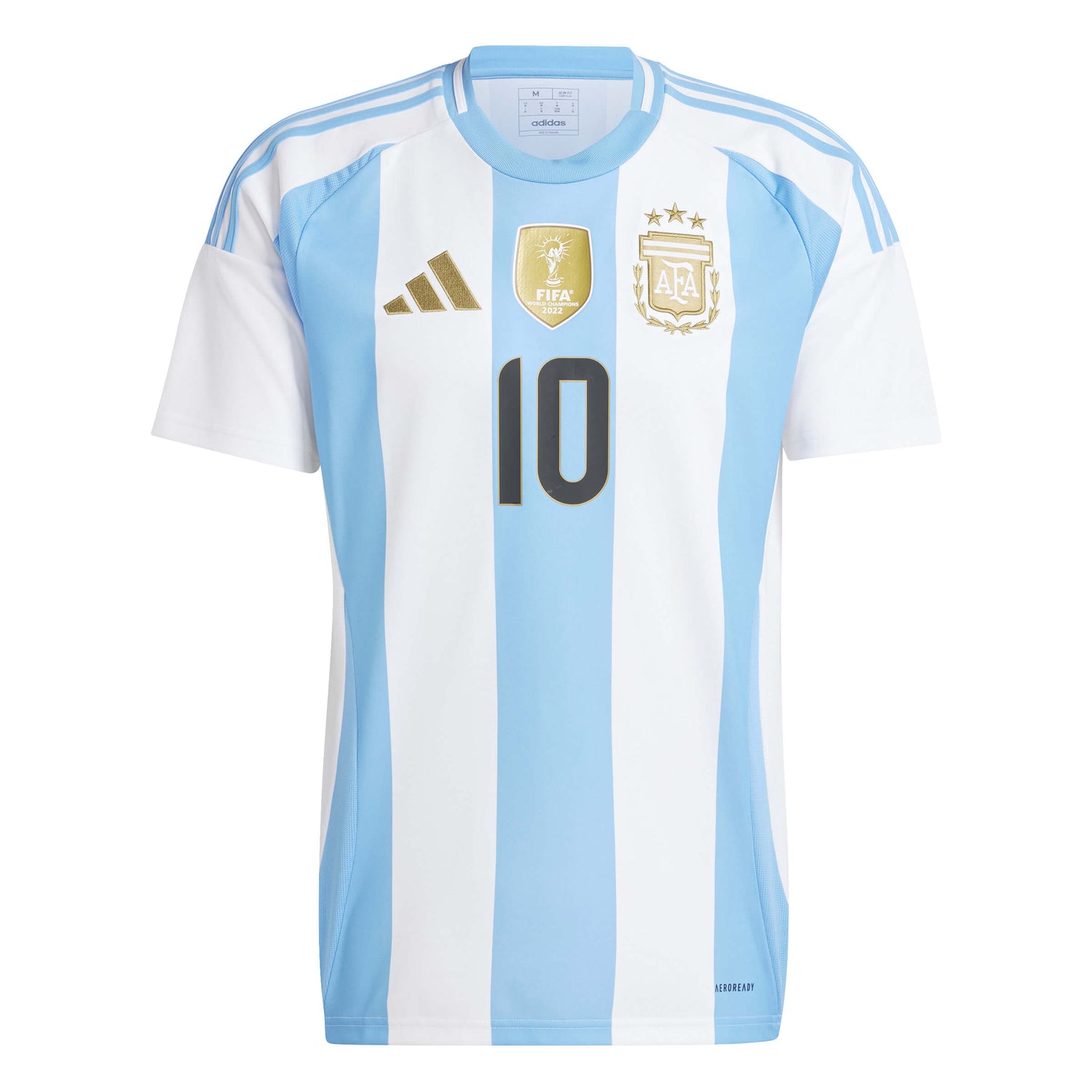 adidas 2024-25 Argentina Stadium Home Messi #10 Jersey (Front)