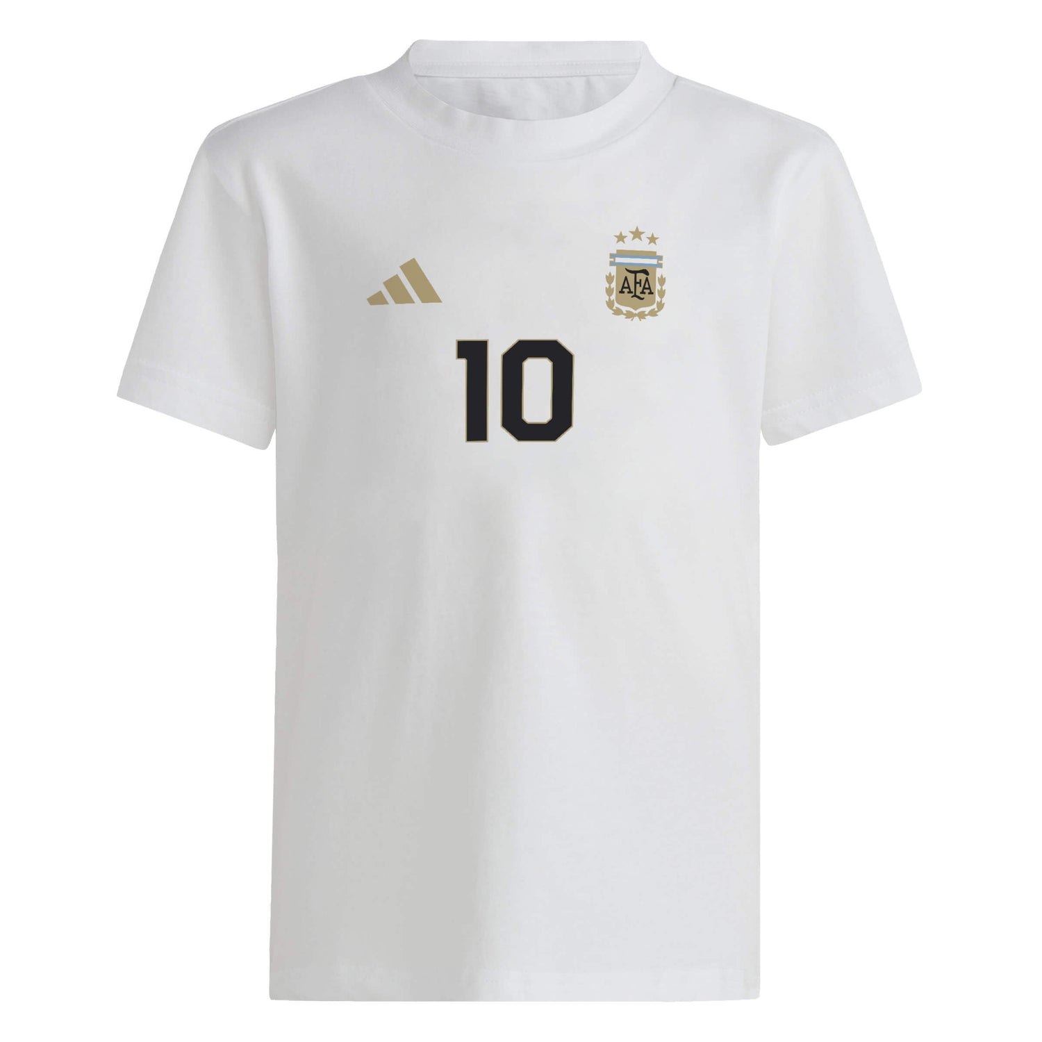 adidas 2024-25 Argentina Youth Messi Name and Number Tee (Front)
