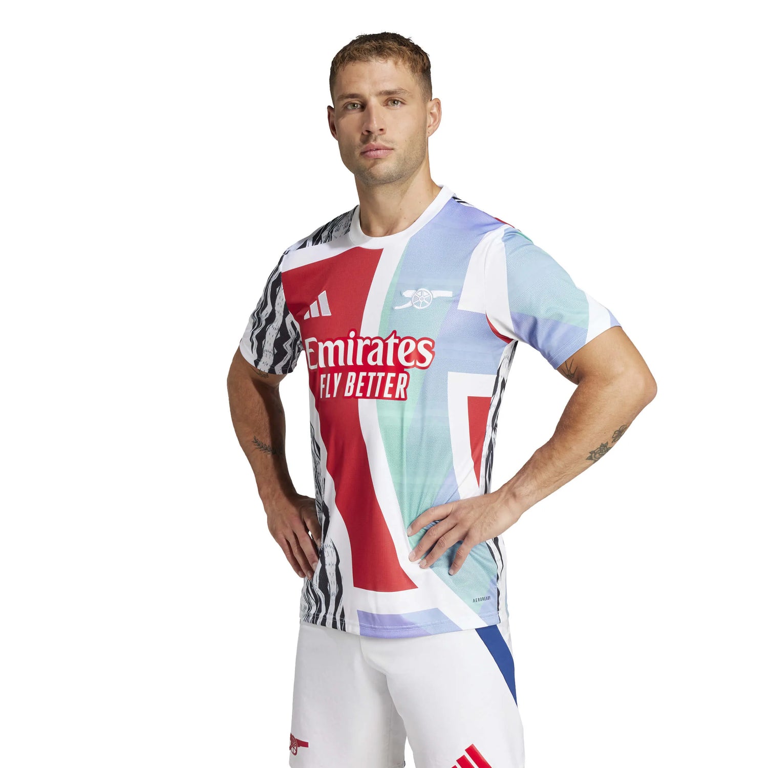 adidas 2024-25 Arsenal Men's Pre-Match Jersey (Model - Front)