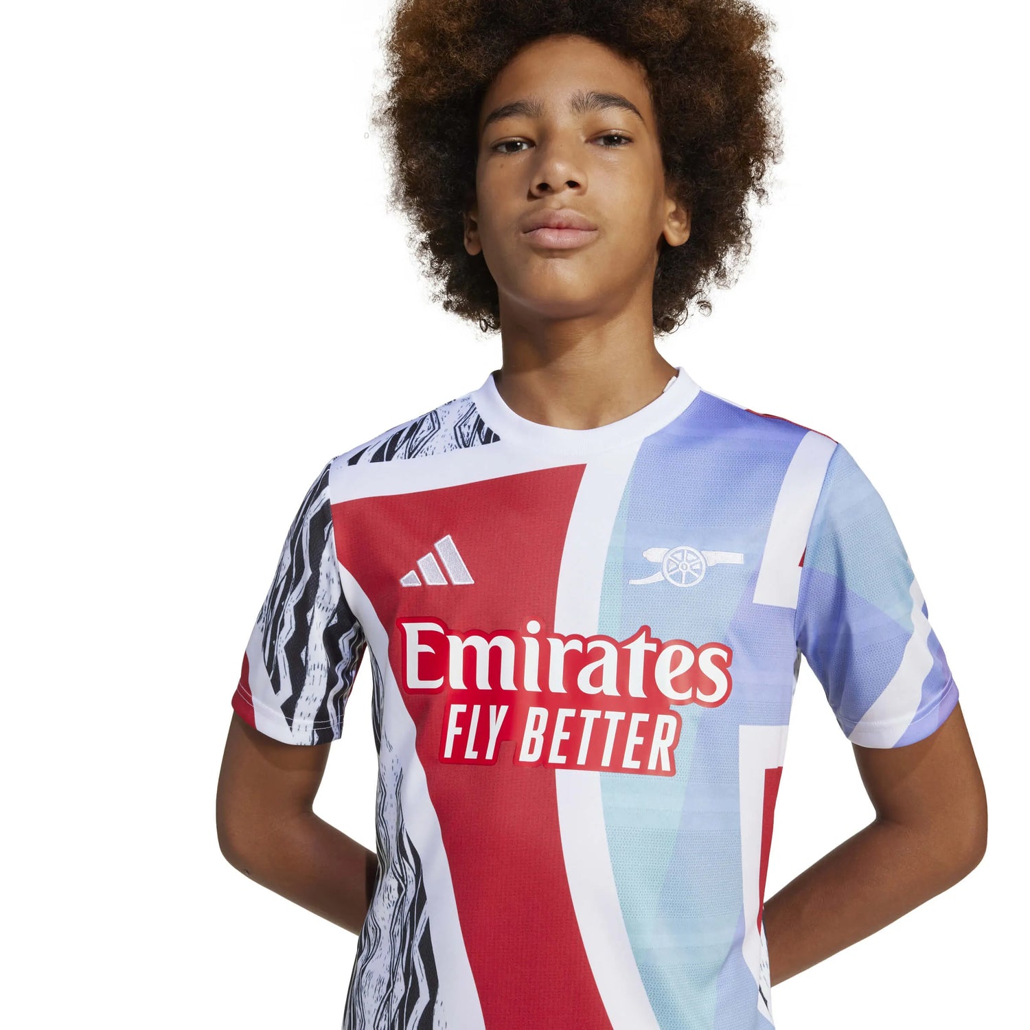 adidas 2024-25 Arsenal Youth Pre-Match Jersey (Detail 1)