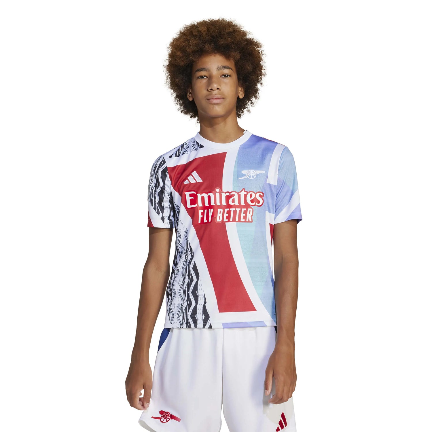 adidas 2024-25 Arsenal Youth Pre-Match Jersey (Model - Front)