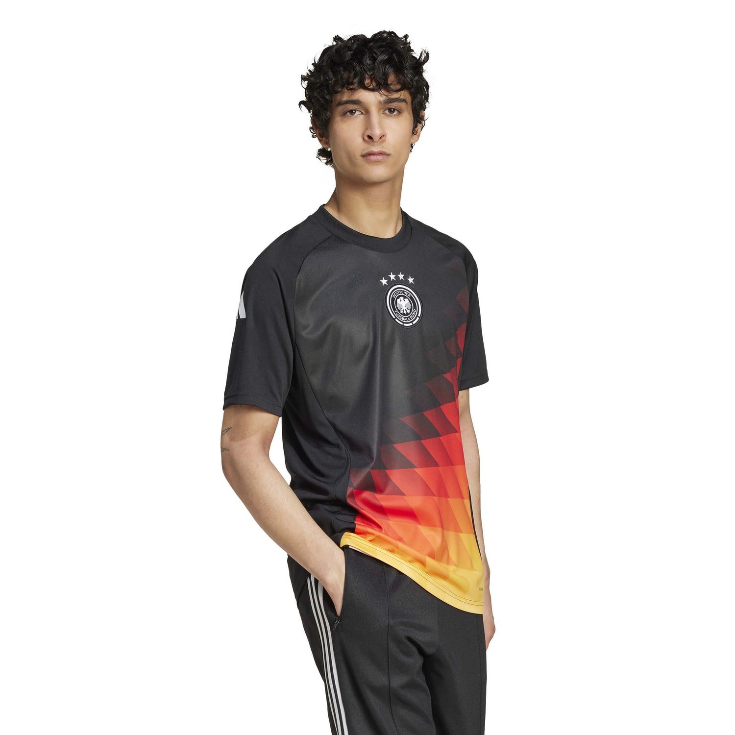 adidas 2024-25 Germany Men's Pre-Match Jersey (Model - Side)