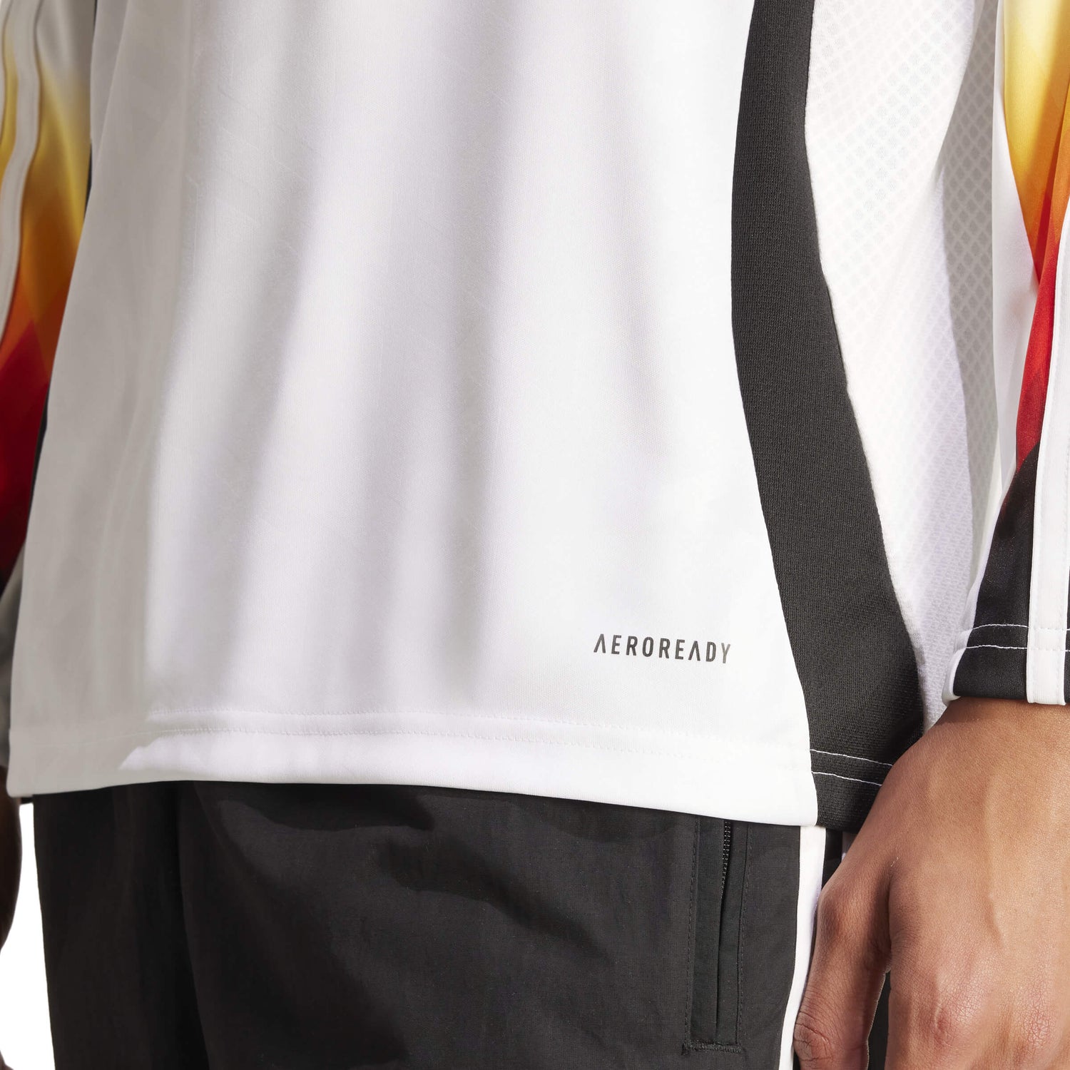 adidas 2024-25 Germany Men's Stadium Home Long-Sleeve Jersey (Detail 2)