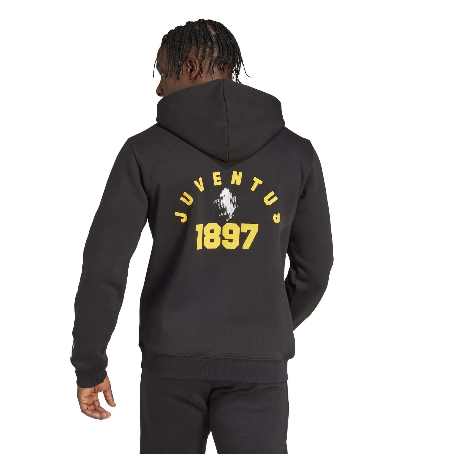 adidas 2024-25 Juventus Men's VRCT Hoodie (Model - Back)