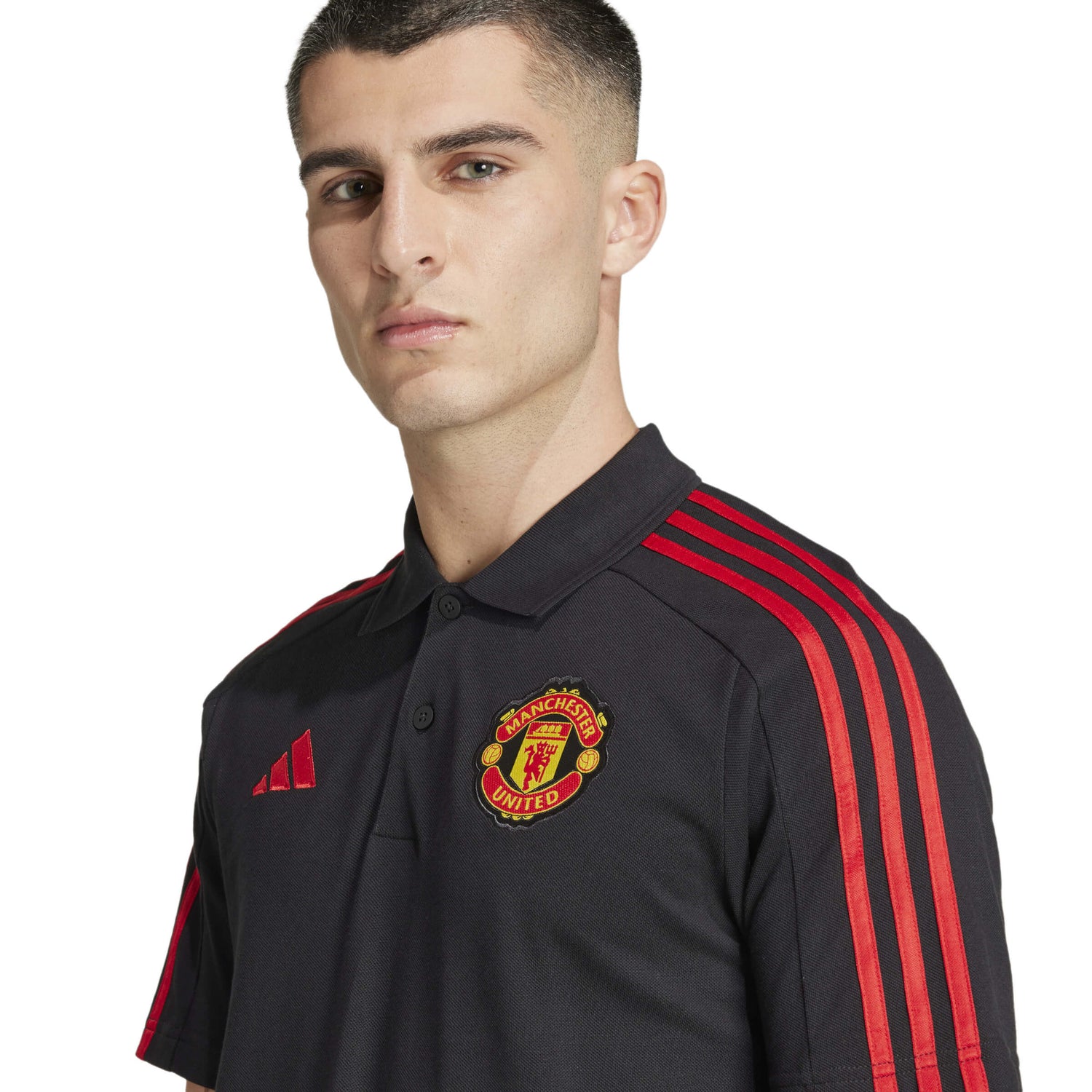 adidas 2024-25 Manchester United Men's DNA Polo (Detail 1)