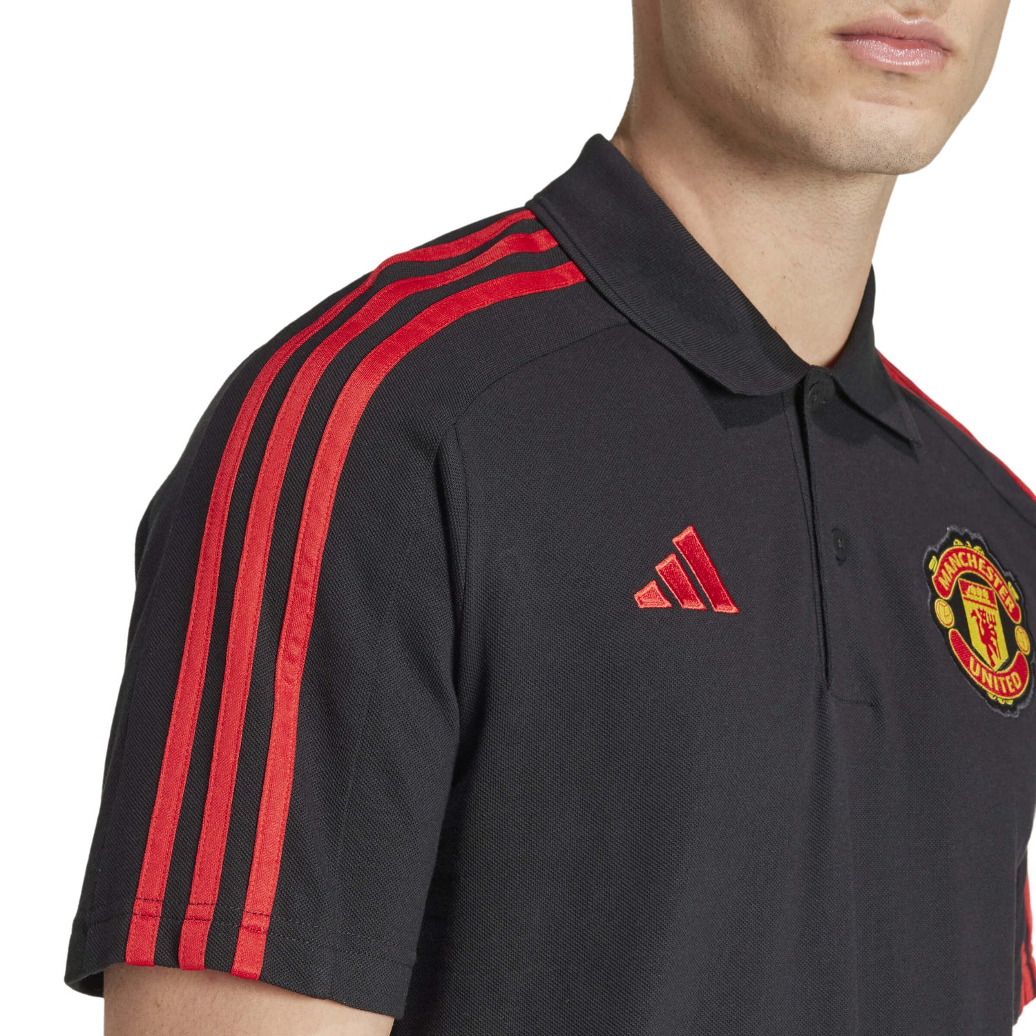 adidas 2024-25 Manchester United Men's DNA Polo (Detail 2)