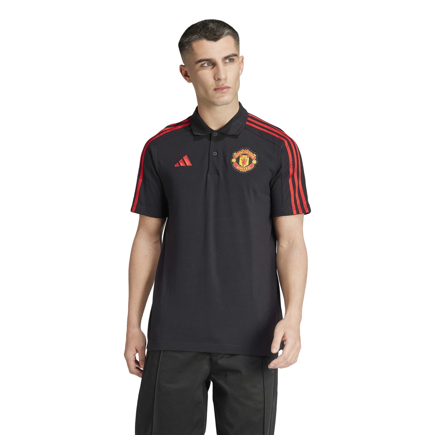 adidas 2024-25 Manchester United Men's DNA Polo (Model - Front)