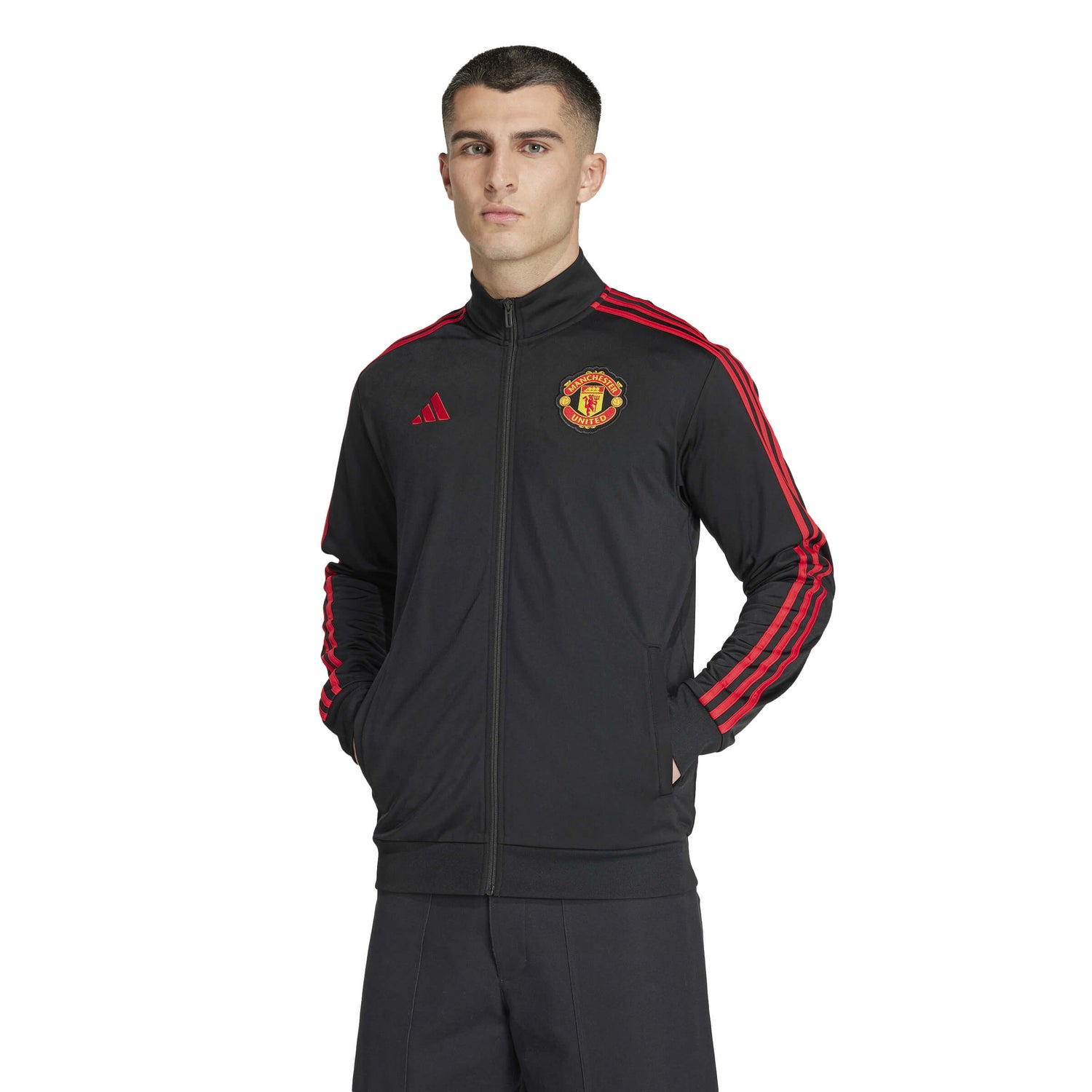 adidas 2024-25 Manchester United Men's DNA Track Top (Model - Front)