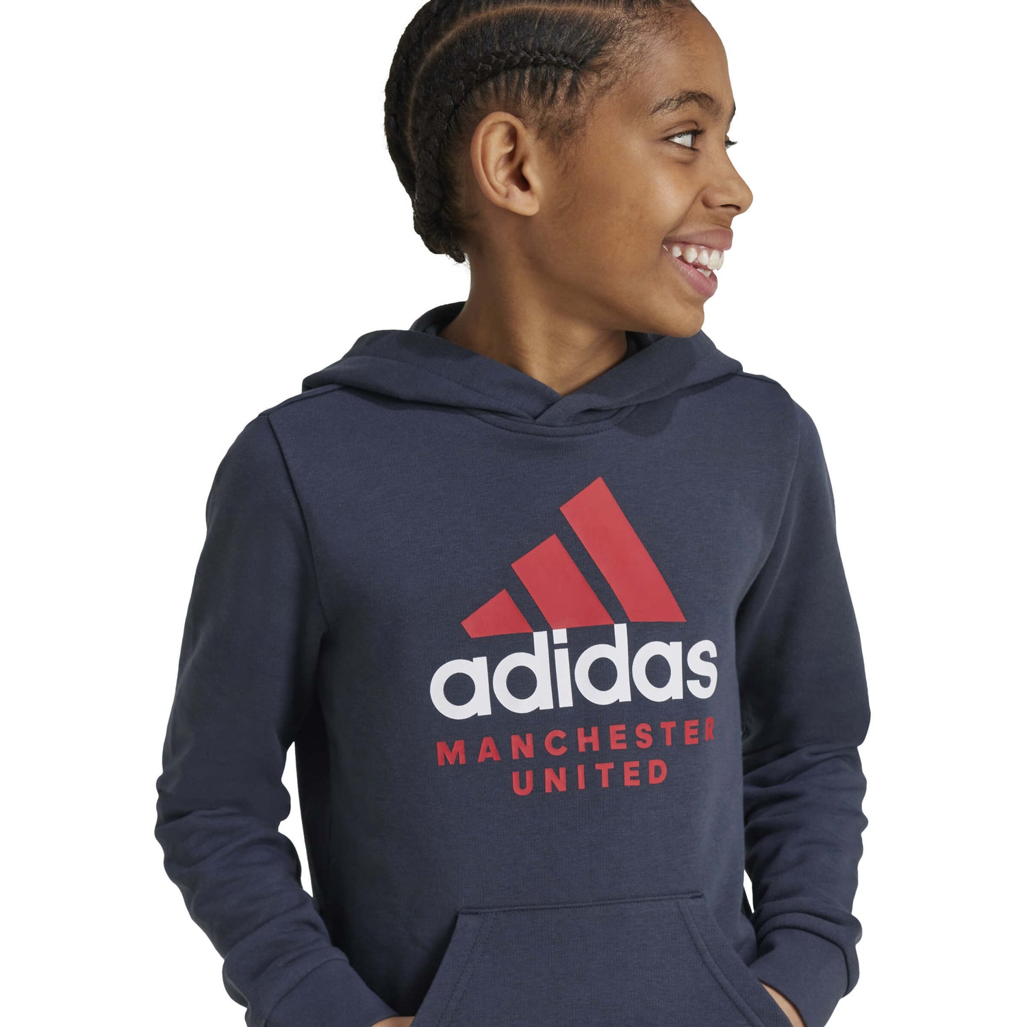 adidas 2024-25 Manchester United Youth Hoodie (Detail 1)