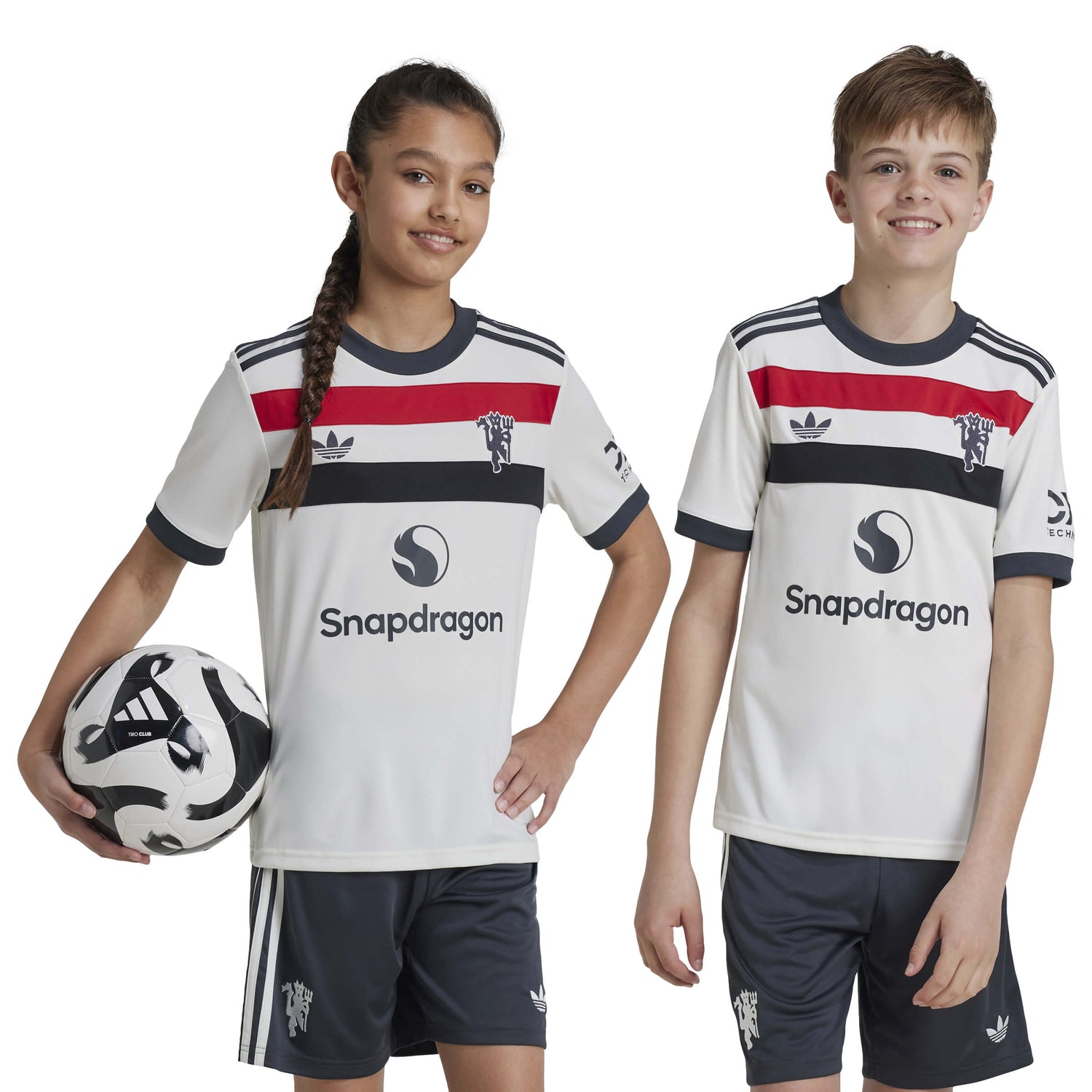 adidas 2024-25 Manchester United Youth Stadium Third Jersey (Models - Front)