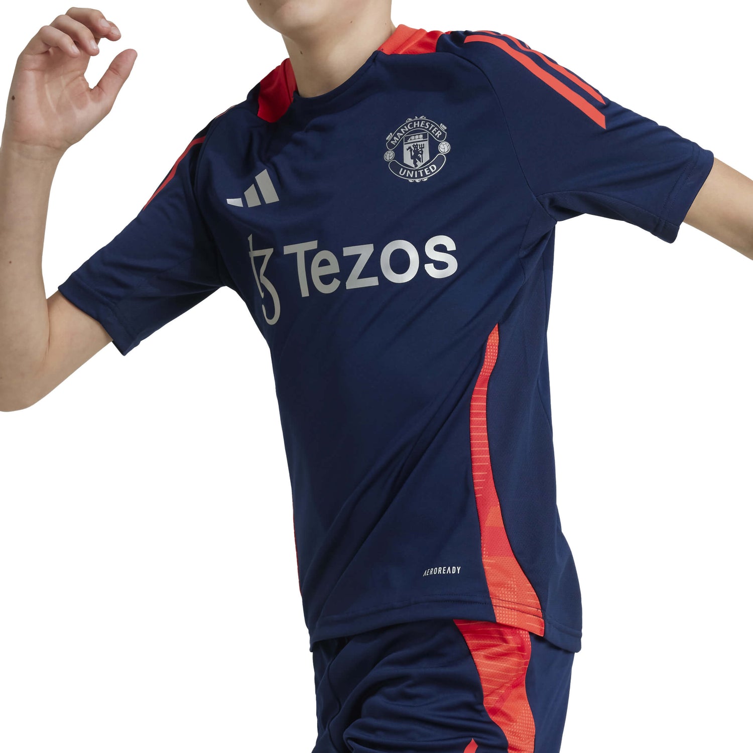 adidas 2024-25 Manchester United Youth Training Jersey (Detail 2)