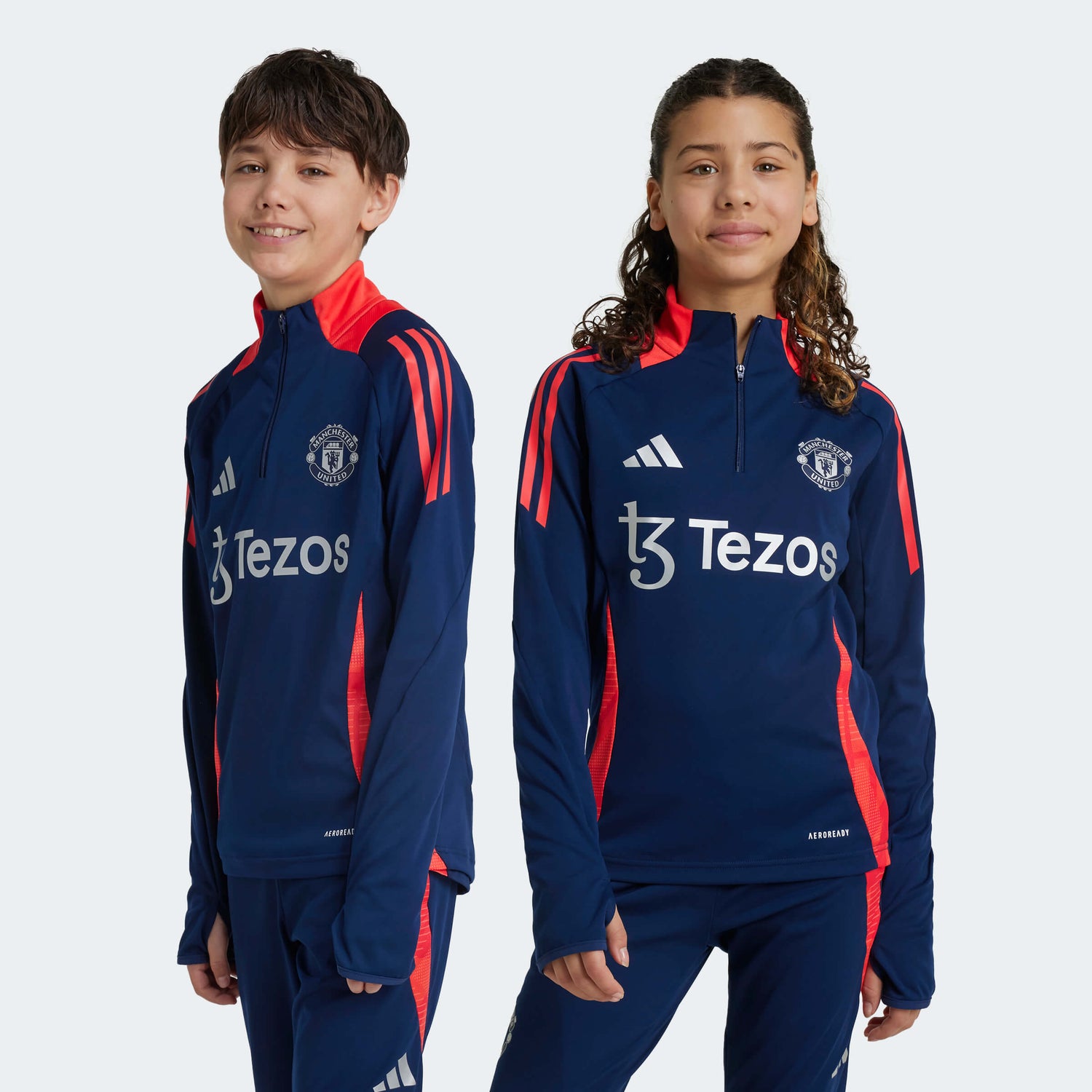 adidas 2024-25 Manchester United Youth Training Top (Models - Front)