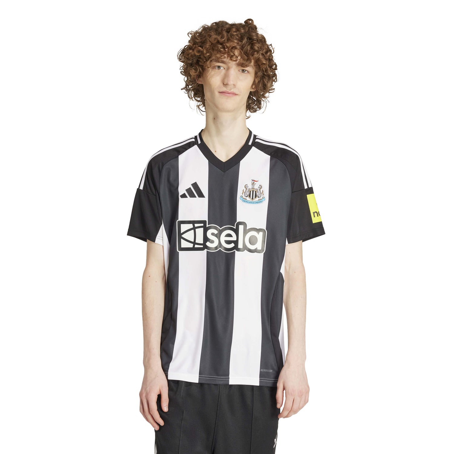 adidas 2024-25 Newcastle Men's Stadium Home Jersey (Model - Front)