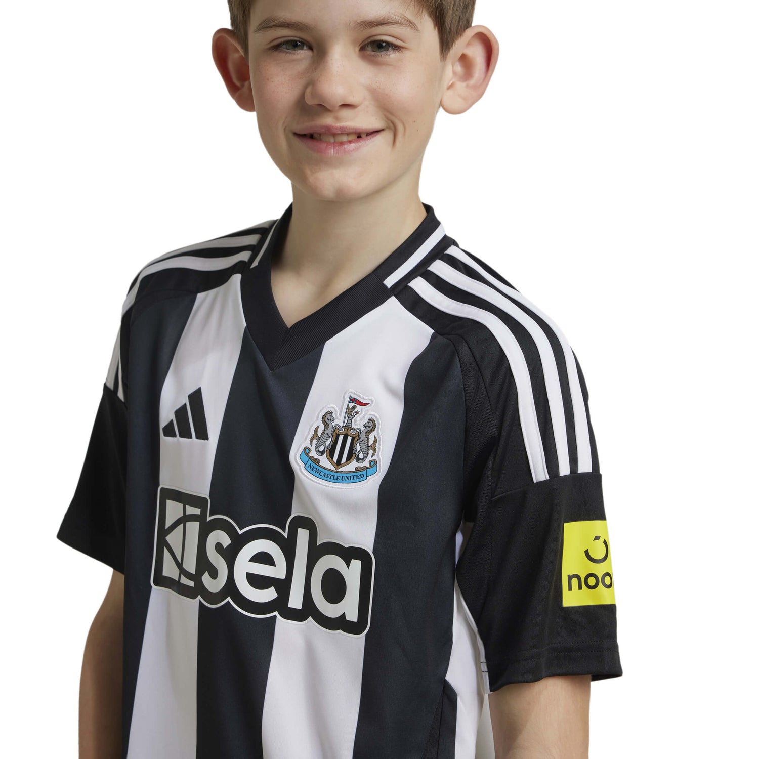 adidas 2024-25 Newcastle Youth Stadium Home Jersey (Detail 1)