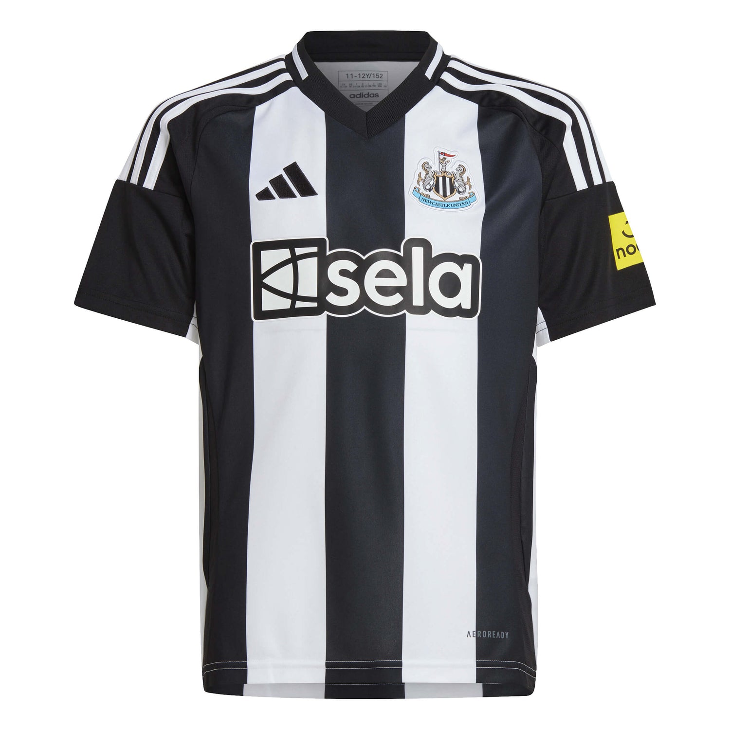 adidas 2024-25 Newcastle Youth Stadium Home Jersey (Front)