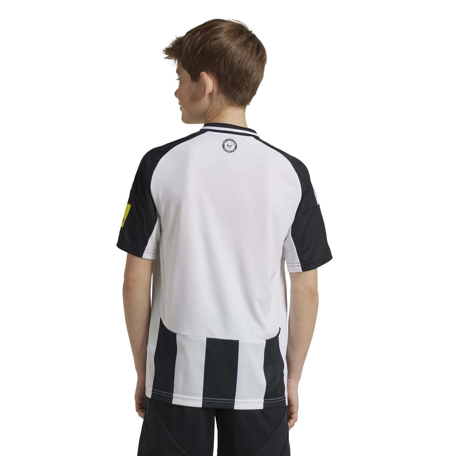 adidas 2024-25 Newcastle Youth Stadium Home Jersey (Model - Back)