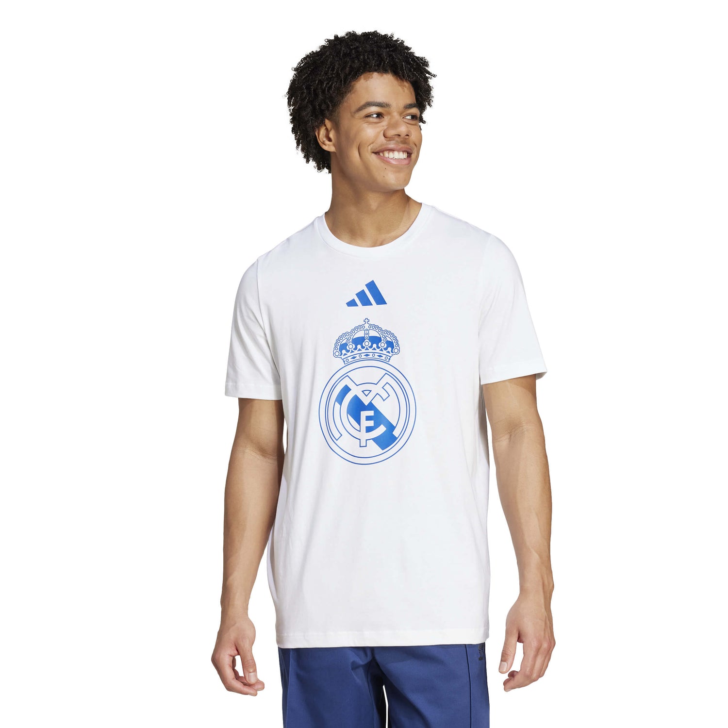 adidas 2024-25 Real Madrid Men's DNA Graphic Tee (Model - Front)