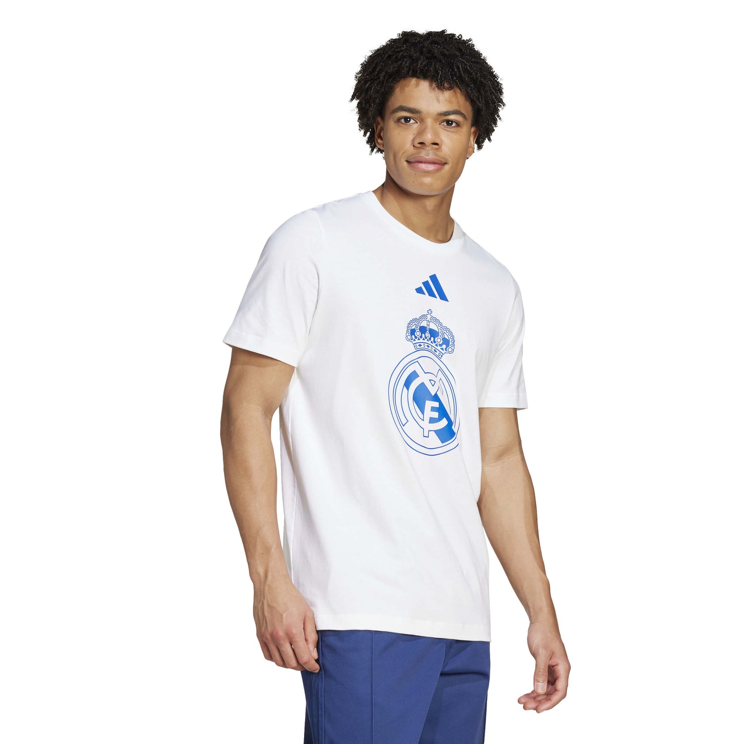 adidas 2024-25 Real Madrid Men's DNA Graphic Tee (Model - Side)