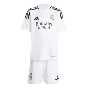 adidas 2024-25 Real Madrid Mini Kit Stadium Home Jersey (Set - Front)