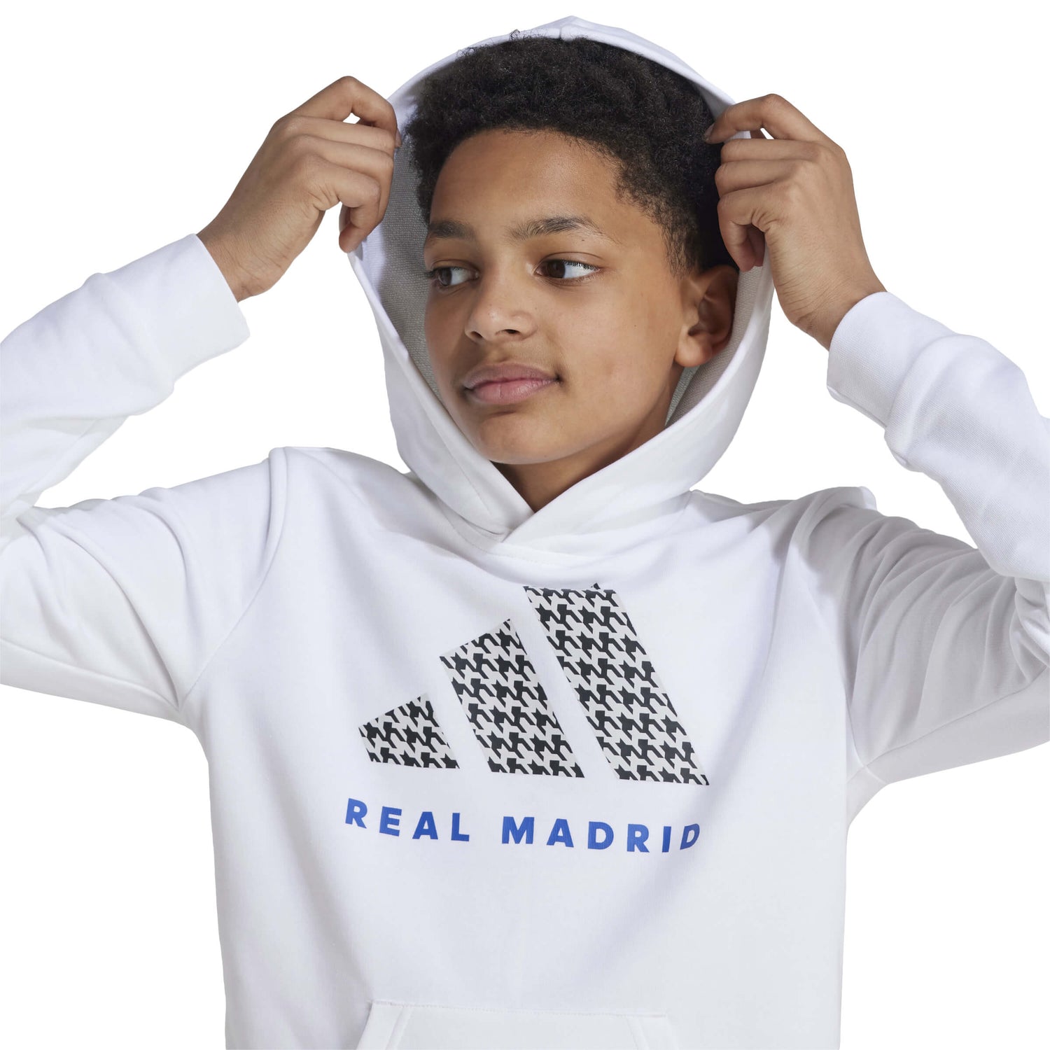 adidas 2024-25 Real Madrid Youth Hoodie (Detail 1)