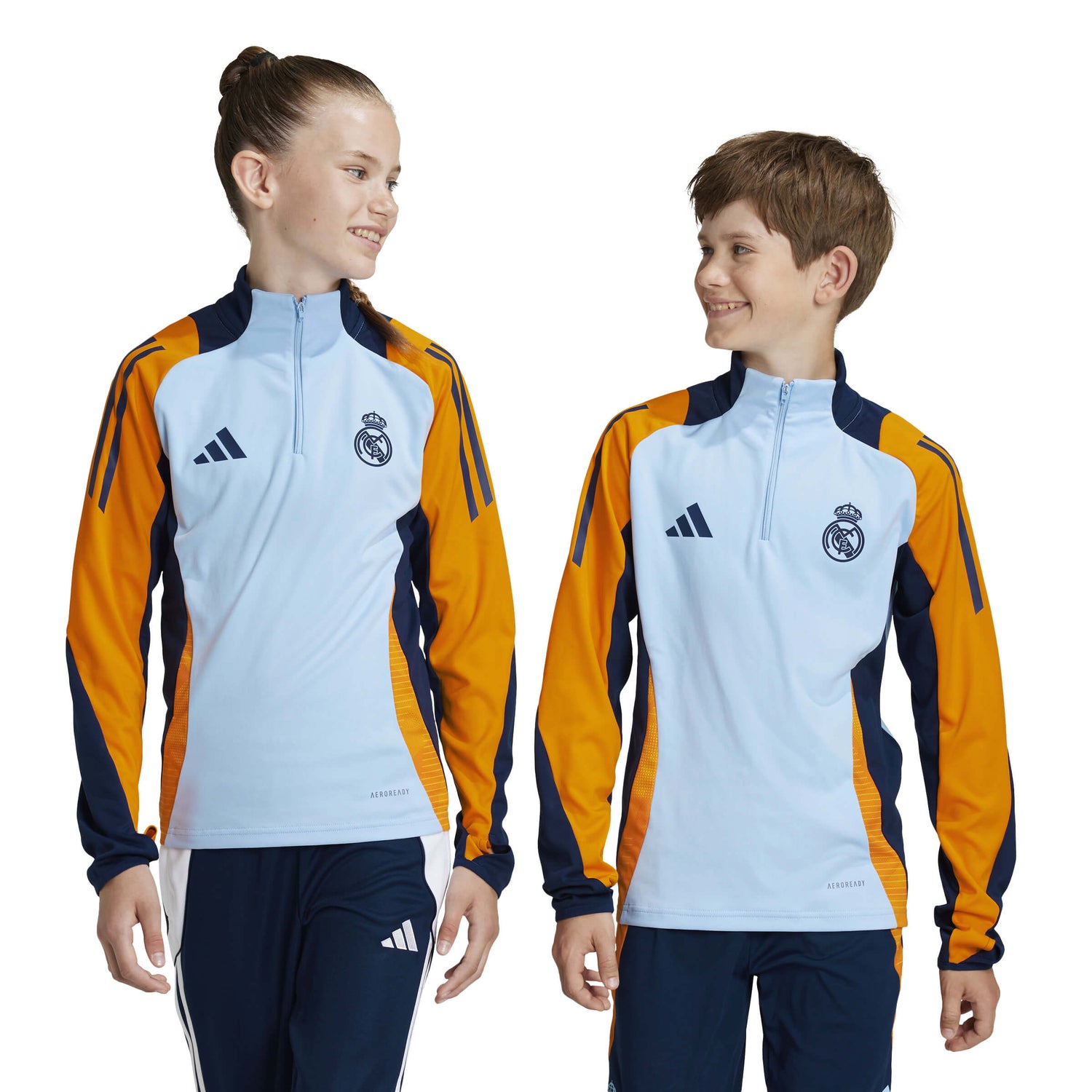 adidas 2024-25 Real Madrid Youth Training Top (Models - Front)