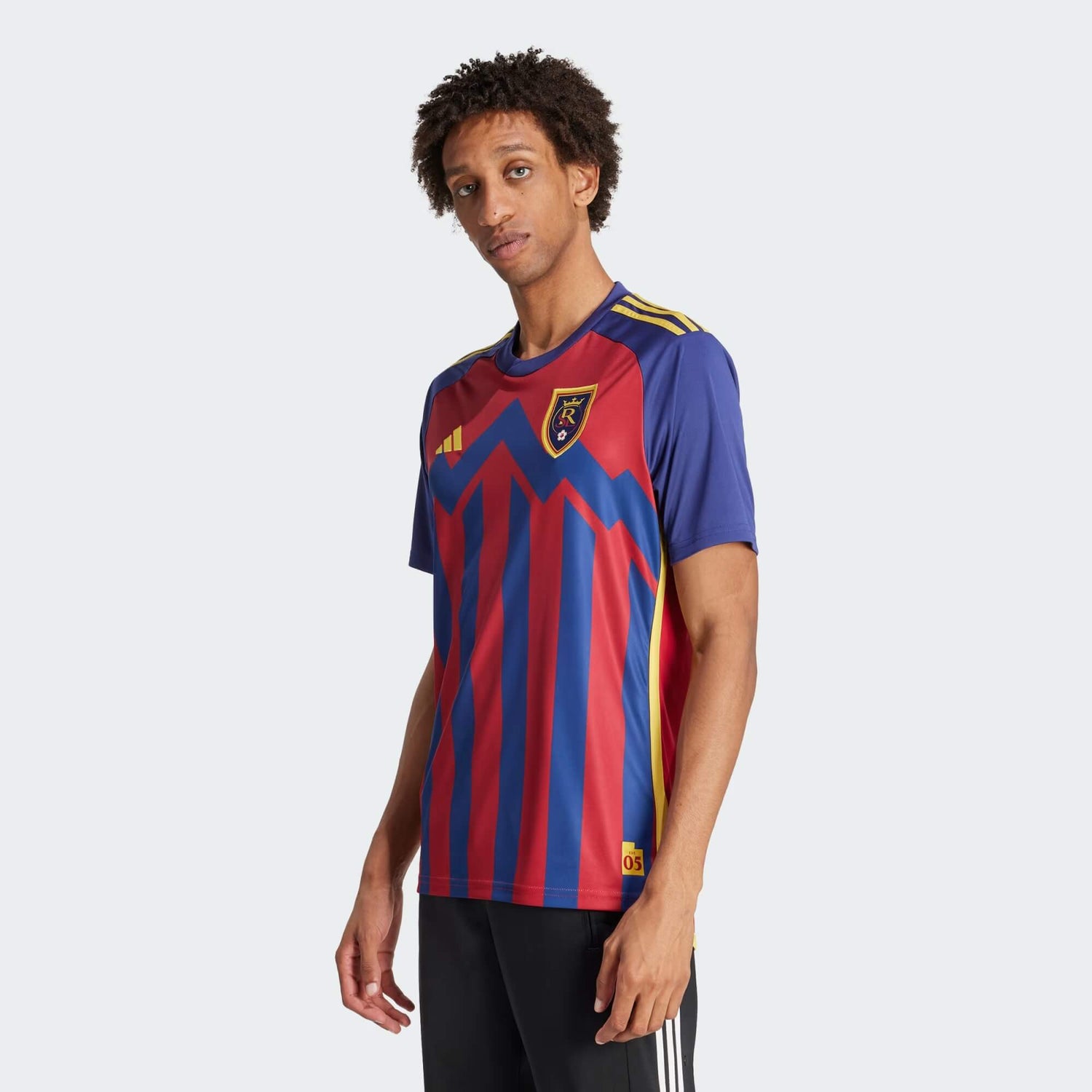 adidas 2024-25 Real Salt Lake Men's Stadium Home Jersey (Model - Side)